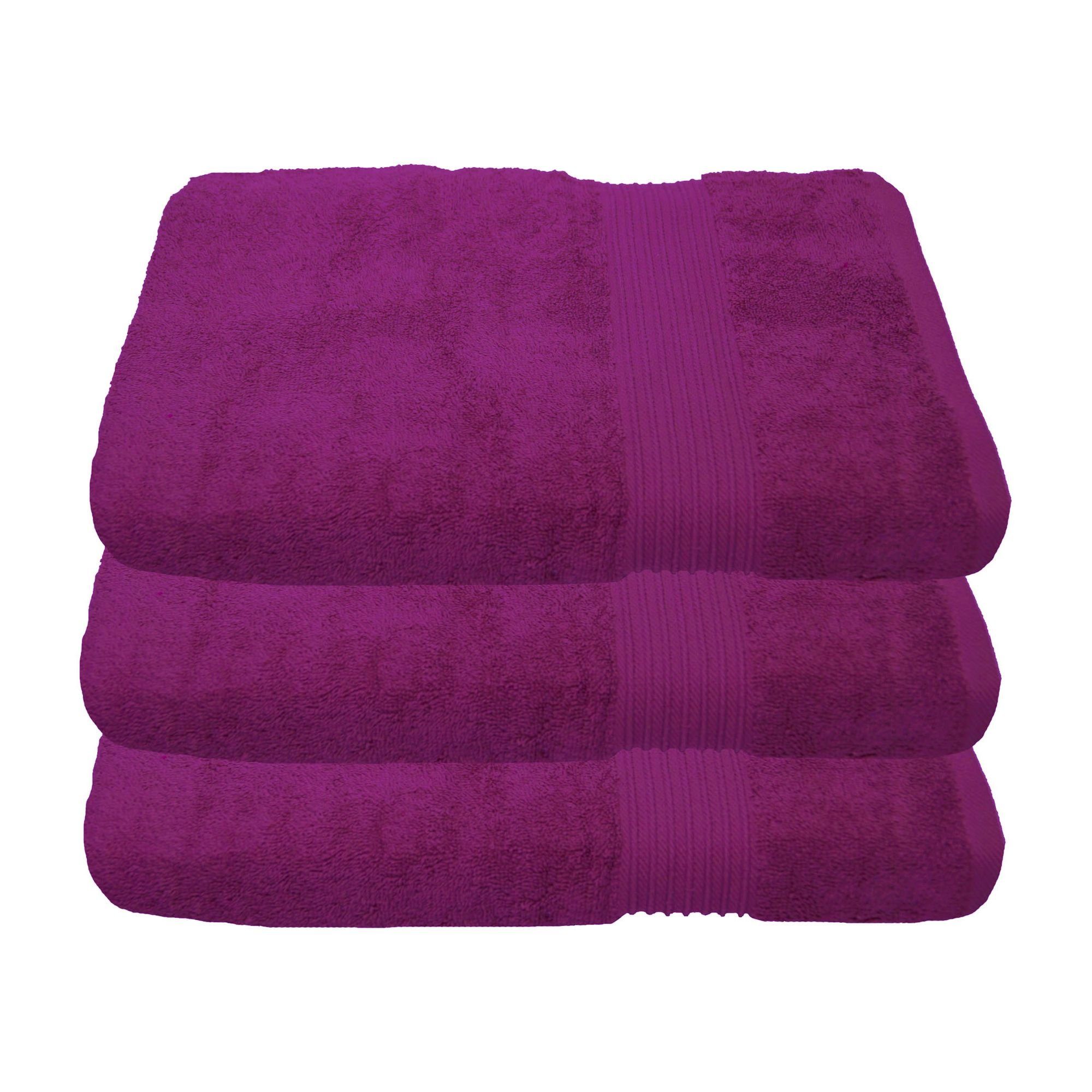 Julie Julsen Duschtücher 3-Duschtücher-Fuchsia-Duschtuch 70 x günstig online kaufen