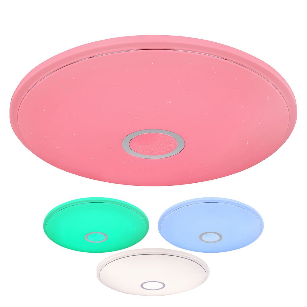 GLOBO LIGHTING LED Deckenleuchte, LED-Leuchtmittel fest verbaut, Warmweiß, Neutralweiß, Tageslichtweiß, Deckenleuchte Smart LED dimmbar Deckenlampe