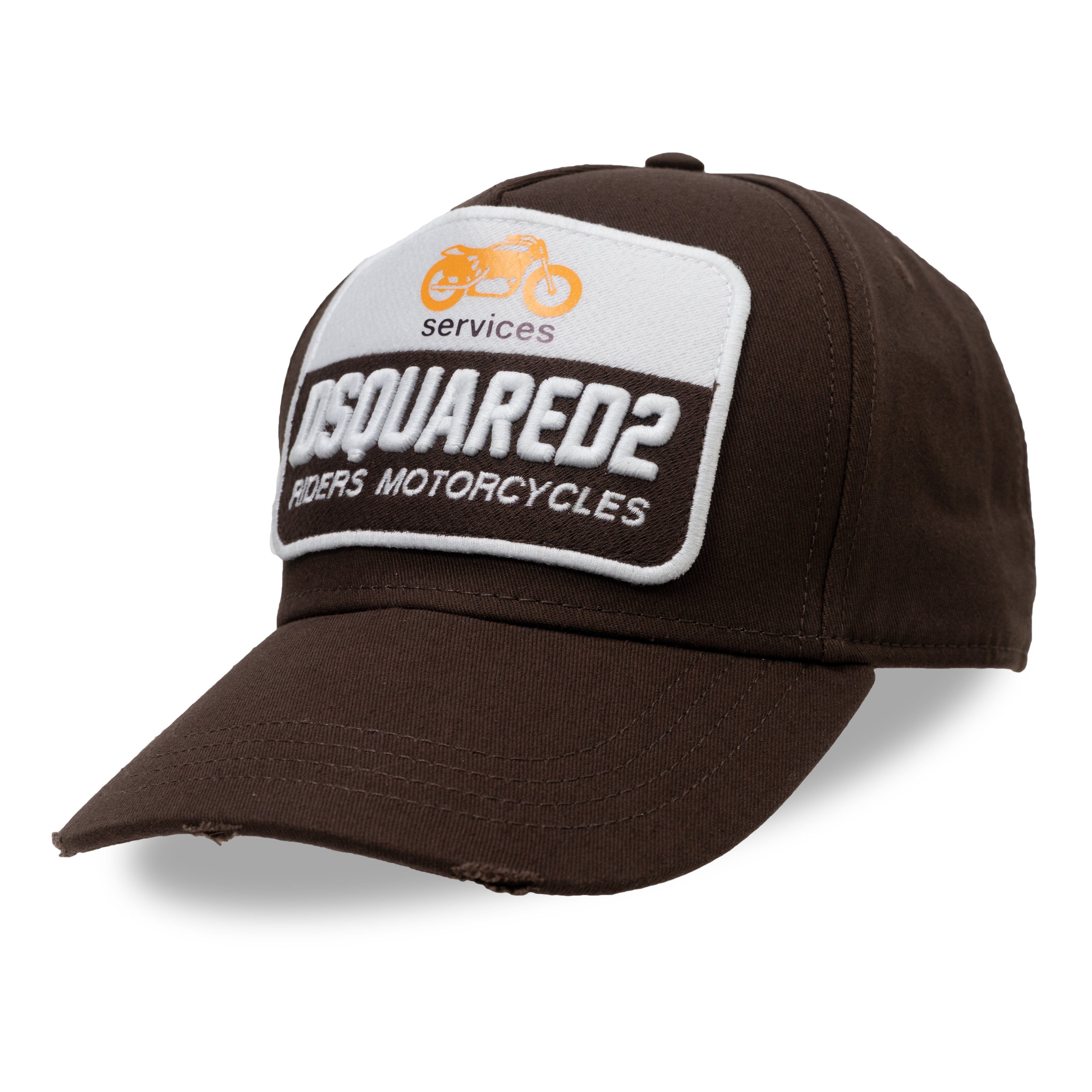 Dsquared2 Baseball Cap Riders Motorcycles Braun