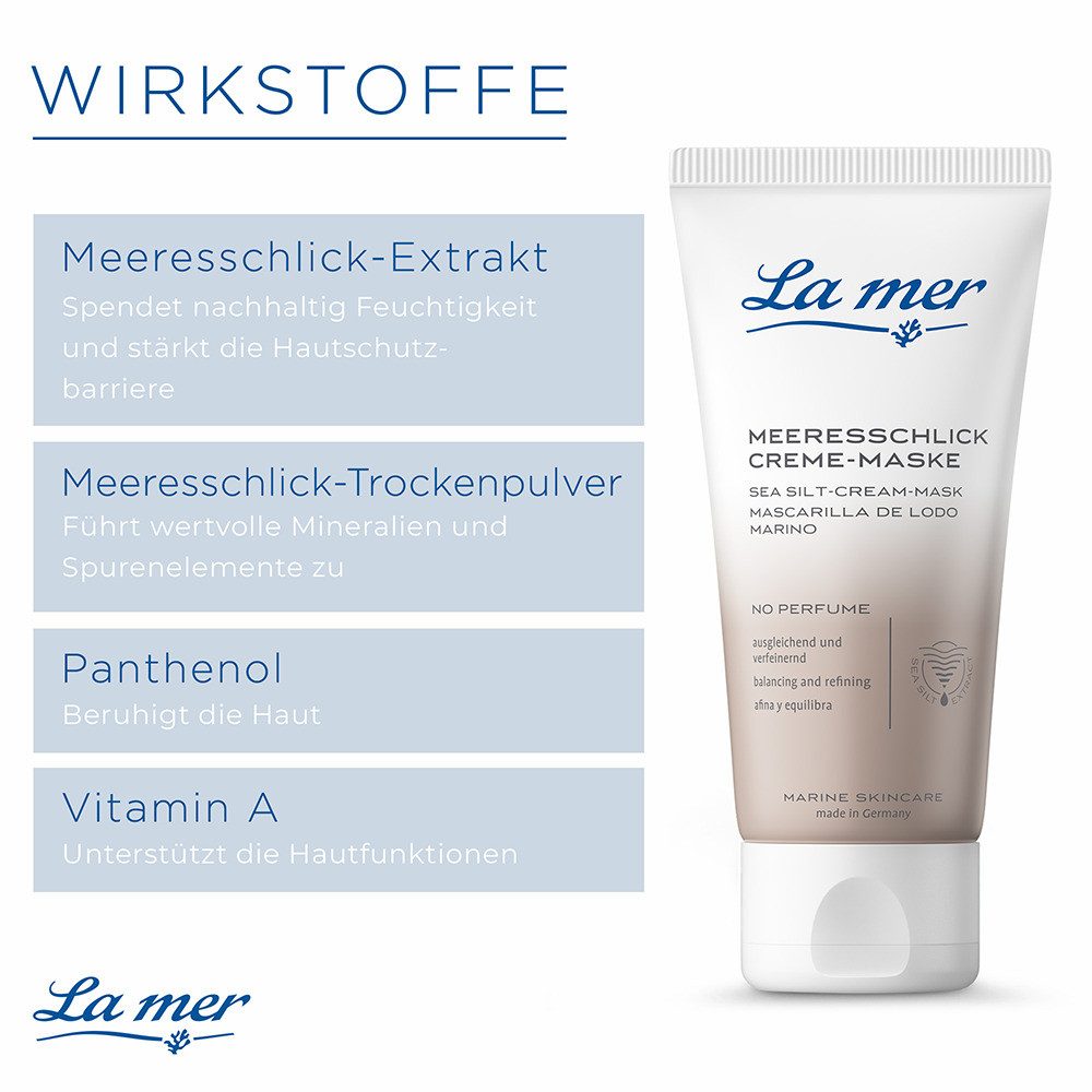 La mer Gesichtspflege Meeresschlick-Creme-Maske