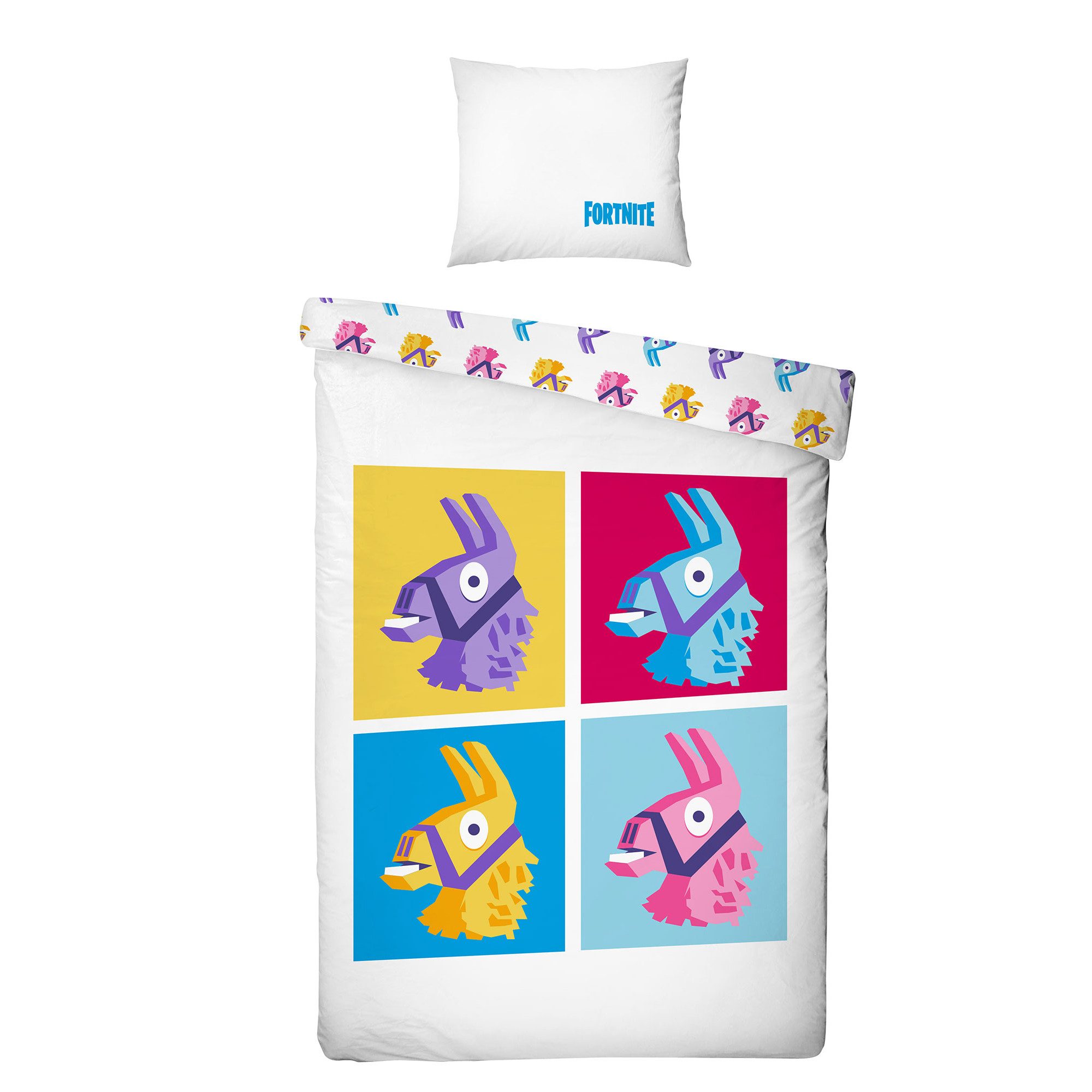 BERONAGE Kinderbettwäsche Fortnite Lama Bettwäsche Linon / Renforcé, 100% B günstig online kaufen