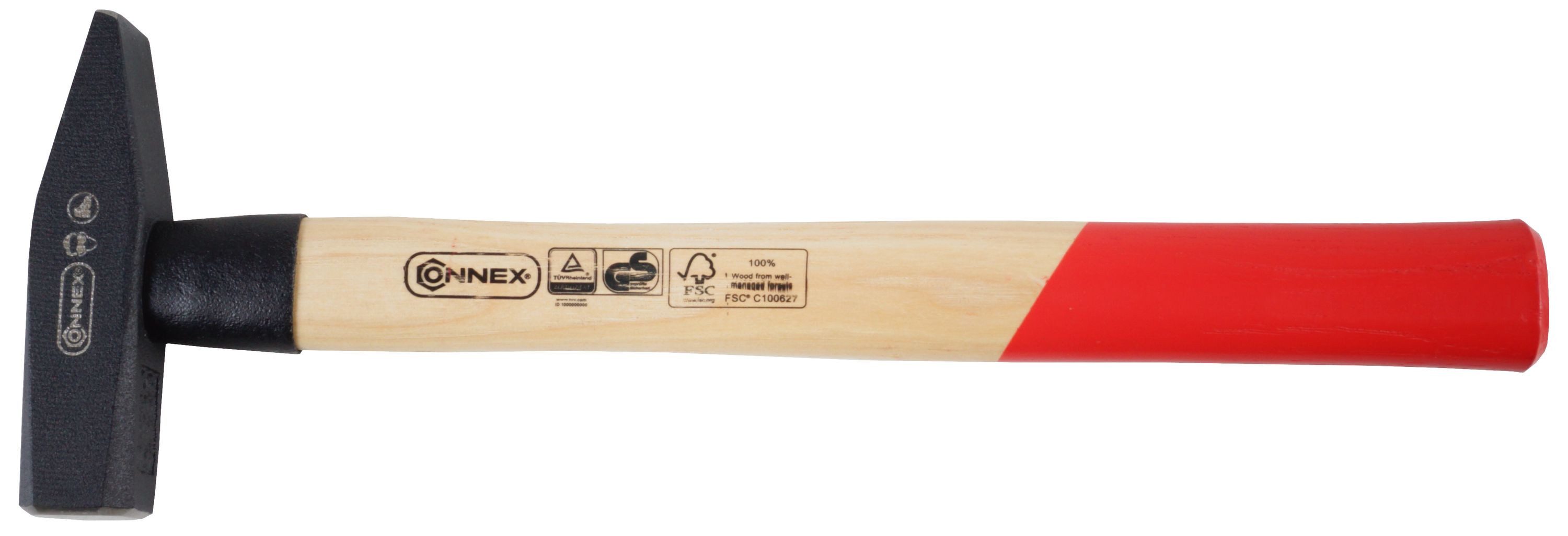 Conmetall Meister Schlosserwinkel Schlosserhammer 300g, Stielschutz