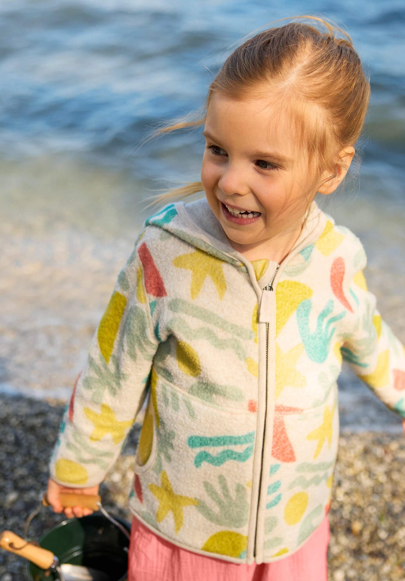 Hessnatur Fleecejacke aus reiner Bio-Baumwolle (1-St) günstig online kaufen