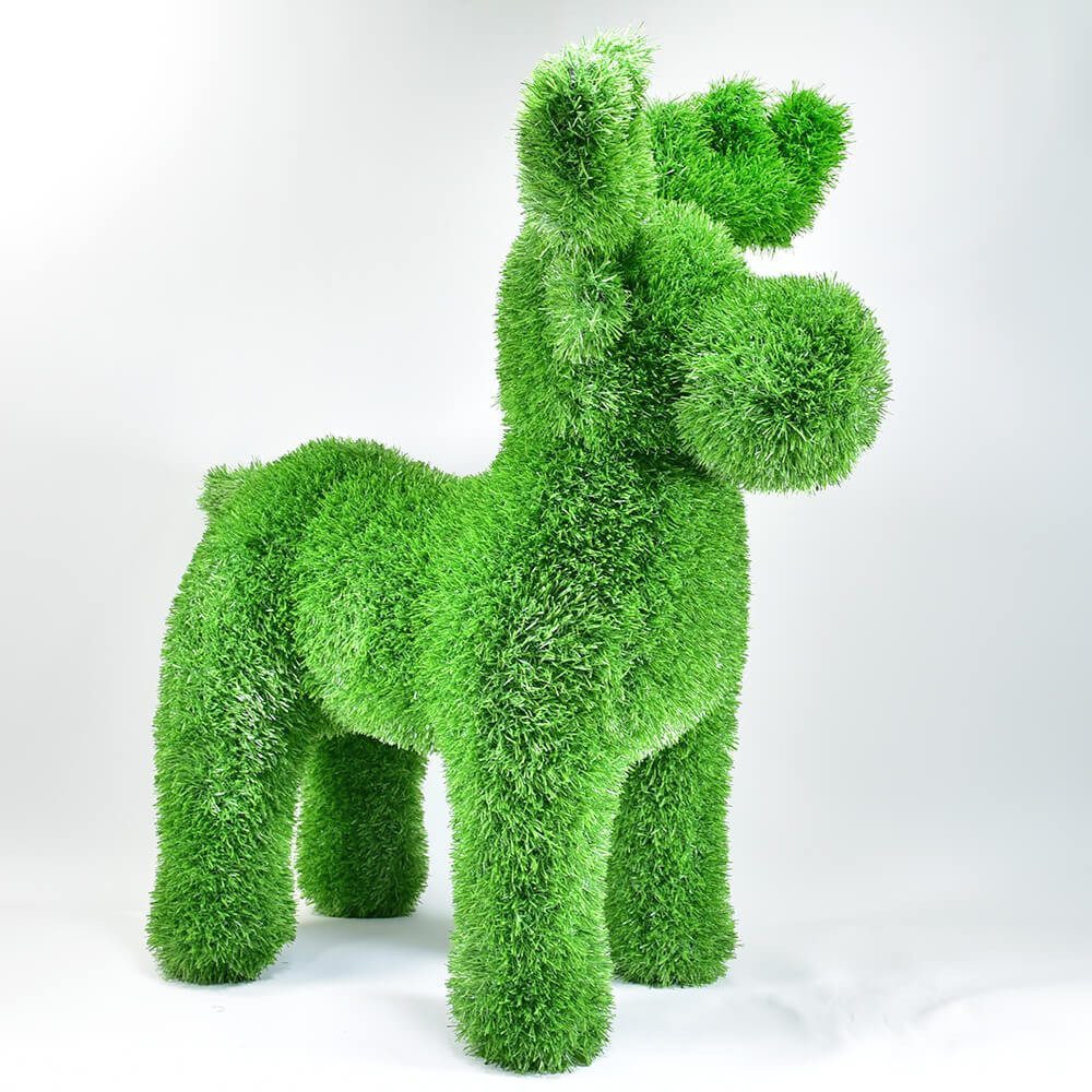 Kögler Gartenfigur AniPlants, Grasfigur, "Elch/Rentier", Gartendeko, 70 cm, Modernes Design und hochwertige Verarbeitung