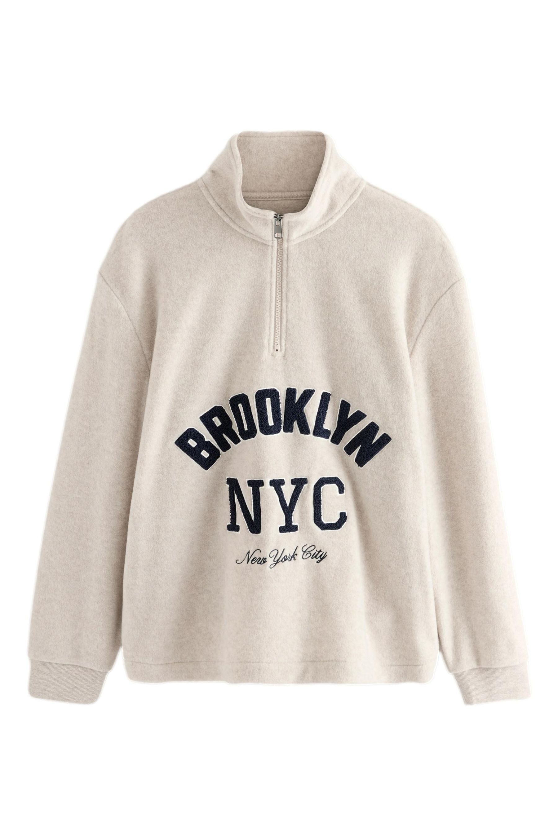 Next Флисовые Thermofleece-Oberteil mit RV und Grafik (1-tlg)