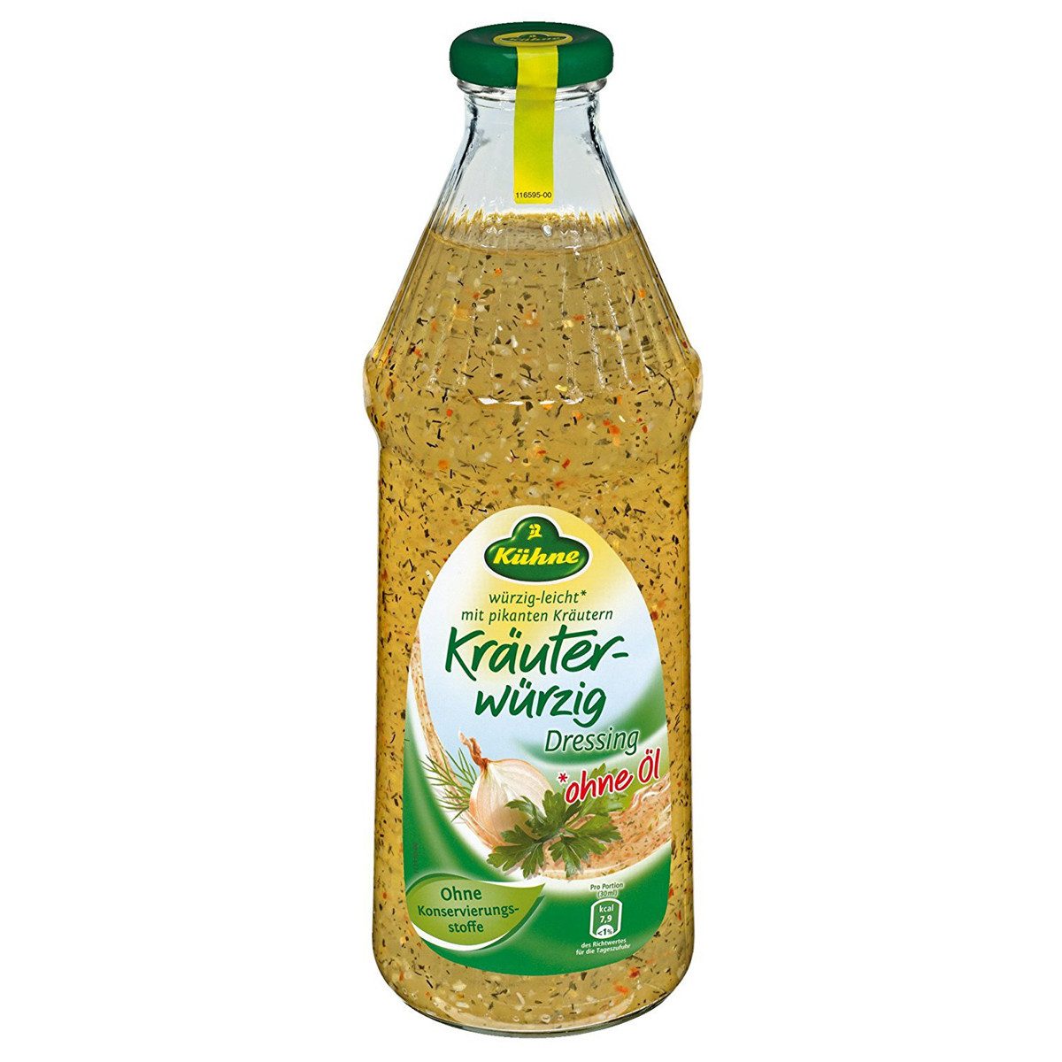 Kühne Saucen, Kühne Dressing Kräuterwürzig mit fein geschnittenen Kräutern 1000ml