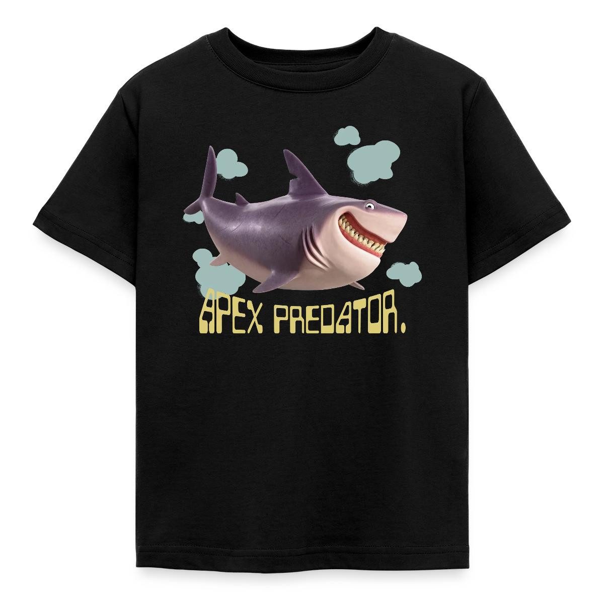 Spreadshirt T-Shirt Hoppers Apex Predator Hai Mit Schriftzug Kinder T-Shirt (1-tlg) Fällt klein aus. Wir empfehlen, eine Größe größer zu bestellen.