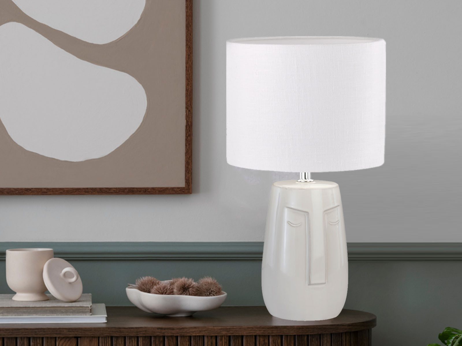 FISCHER & HONSEL LED Nachttischlampe, Leuchtmittel dimmbar, LED wechselbar, günstig online kaufen