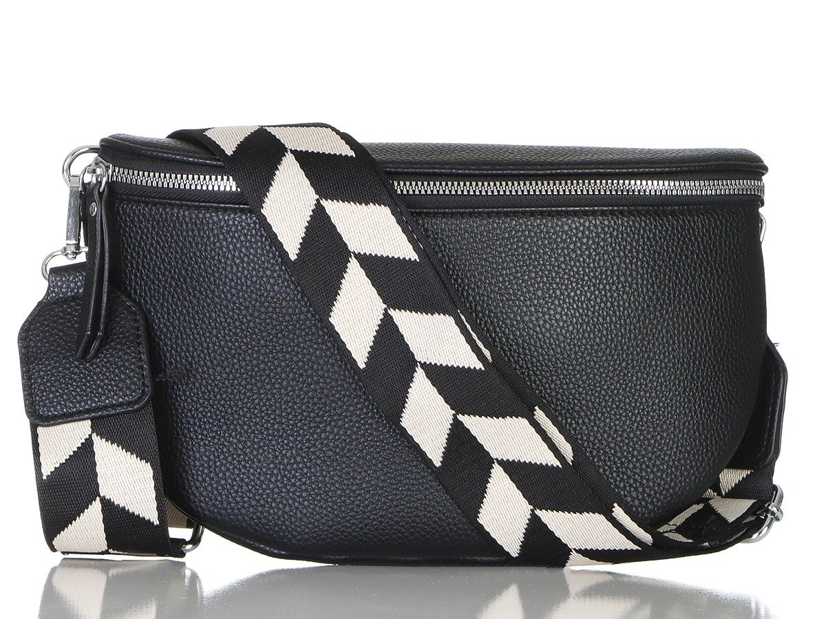 simaranda Handtasche Gürteltasche Damen 25 Schwarz Klein 23 x 14 x 7 cm günstig online kaufen