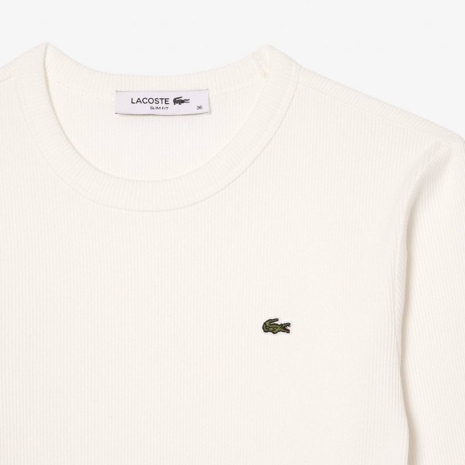 Lacoste Langarmshirt mit Lacoste Krokodil auf der Brust, Passform: fällt  dem Schnitt entsprechend normal aus