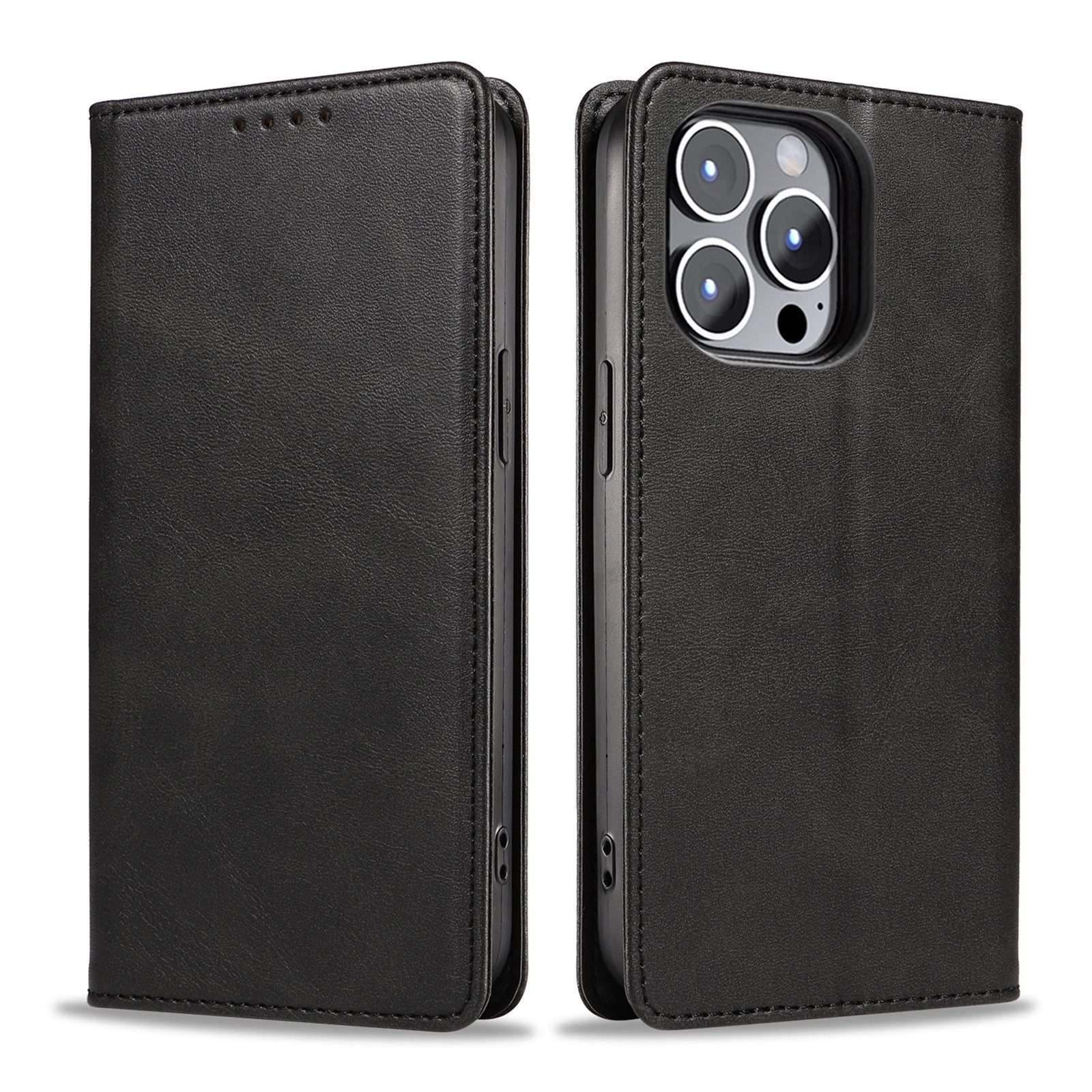 Tec-Expert Handyhülle Tasche Hülle für Apple iPhone 14 Pro Max 6.7 Zoll, 6.7", Cover Klapphülle Case mit Kartenfach Fliphülle aufstellbar