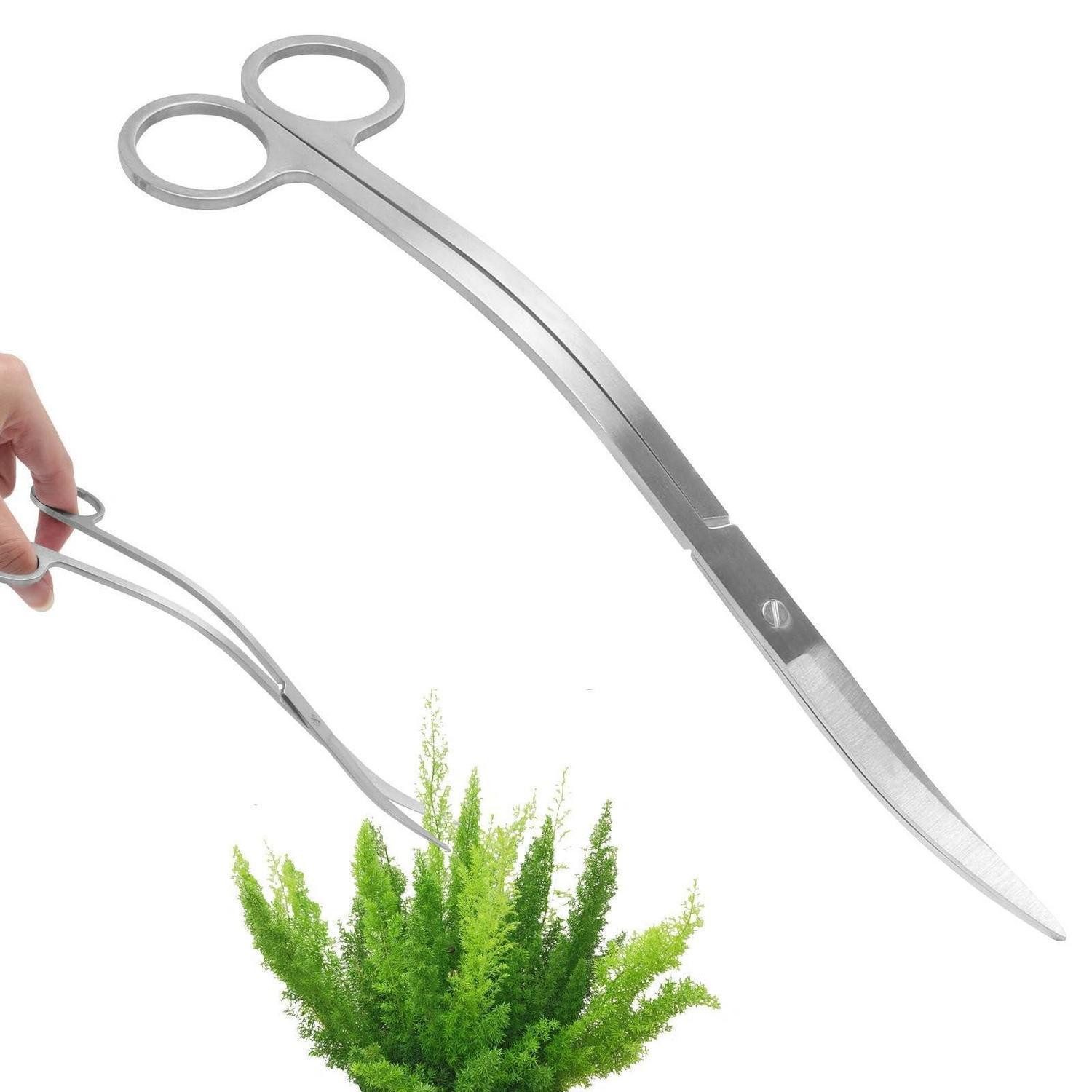 LuxusKollektion Wasserpflanze Aquarium Schere gebogen 25cm, 1 St.