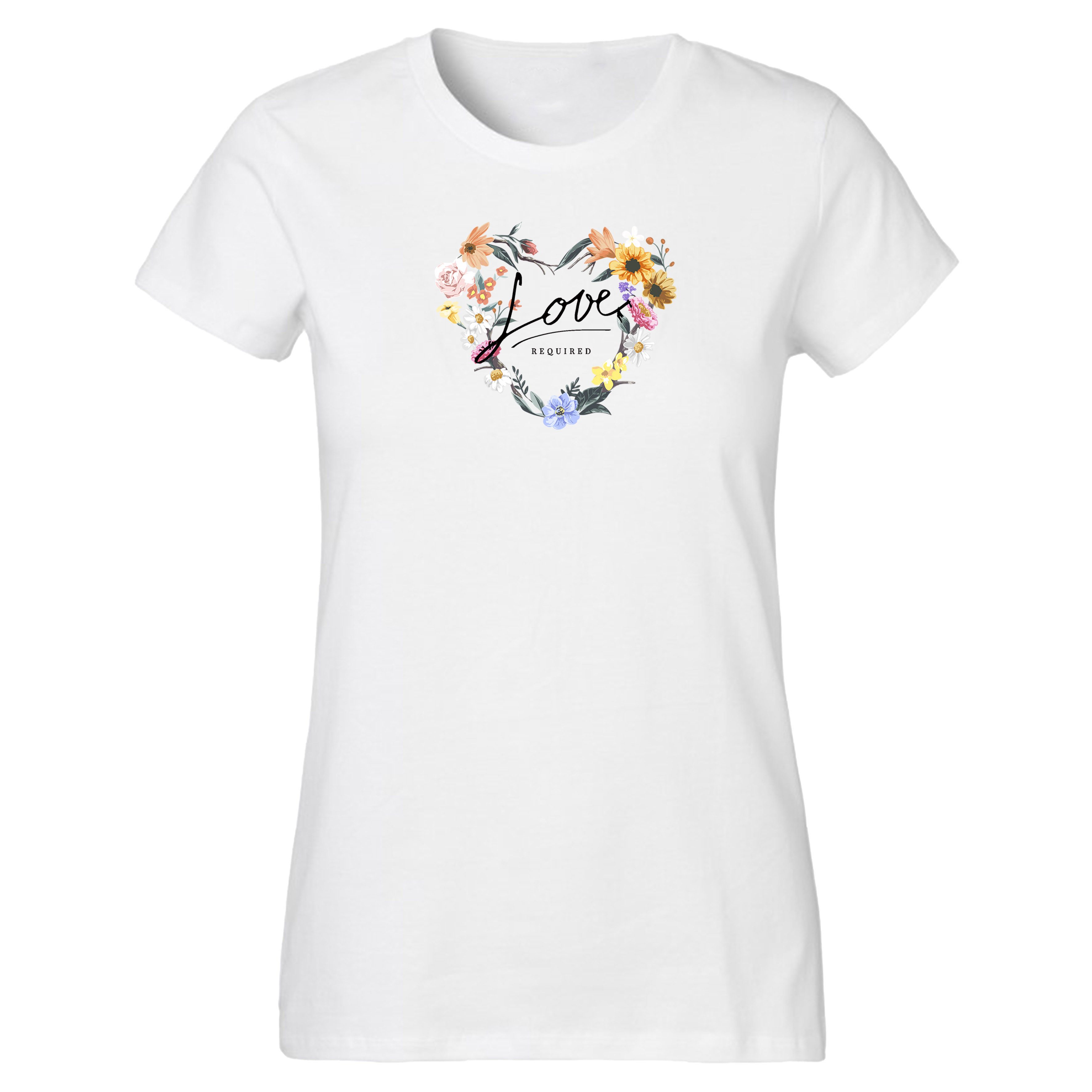 Banco T-Shirt Damen Freizeit Sommer Basic Rundhals Herz Love – Bild 3 von 4