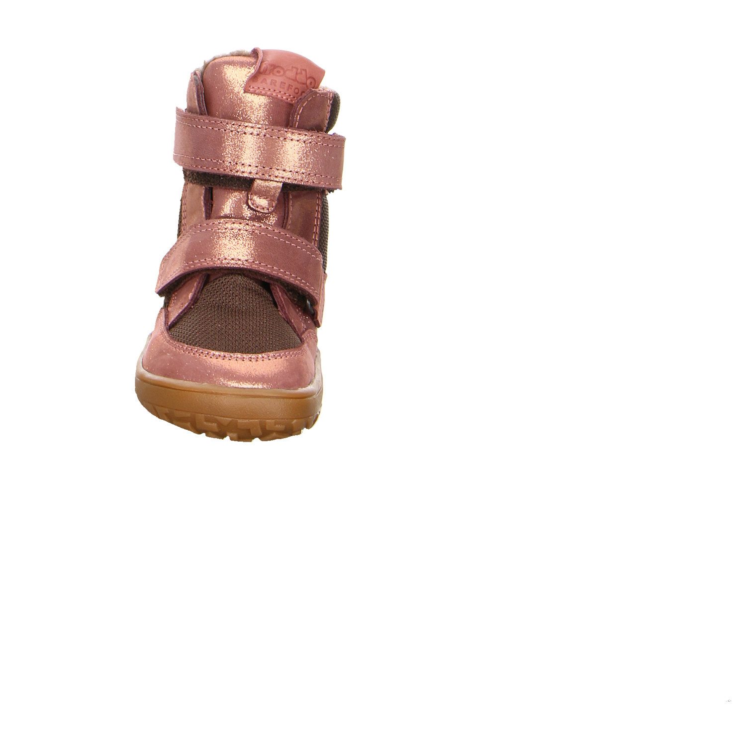 froddo® Froodo Metallic, Glanzleder Klettstiefel Winter Mädchen rot Winterstiefelette