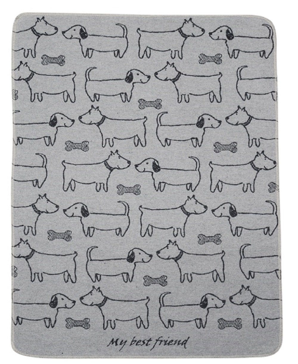 DAVID FUSSENEGGER Tierdecke Hundedecke 'best friend allover' 70 x 90 cm günstig online kaufen