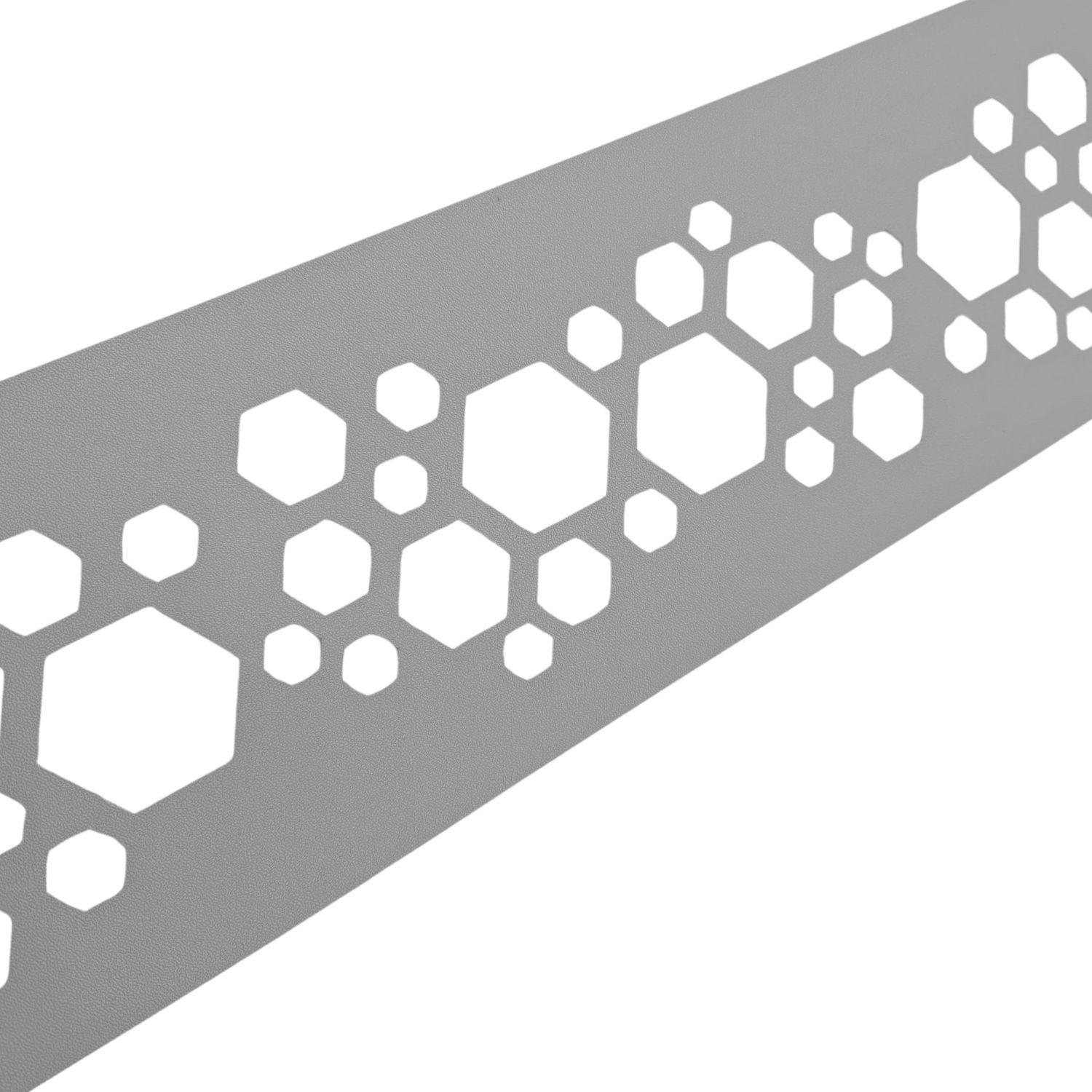 zaunzu Sichtschutzstreifen PREMIUM Dekor Hexagon Einzelstreifen günstig online kaufen