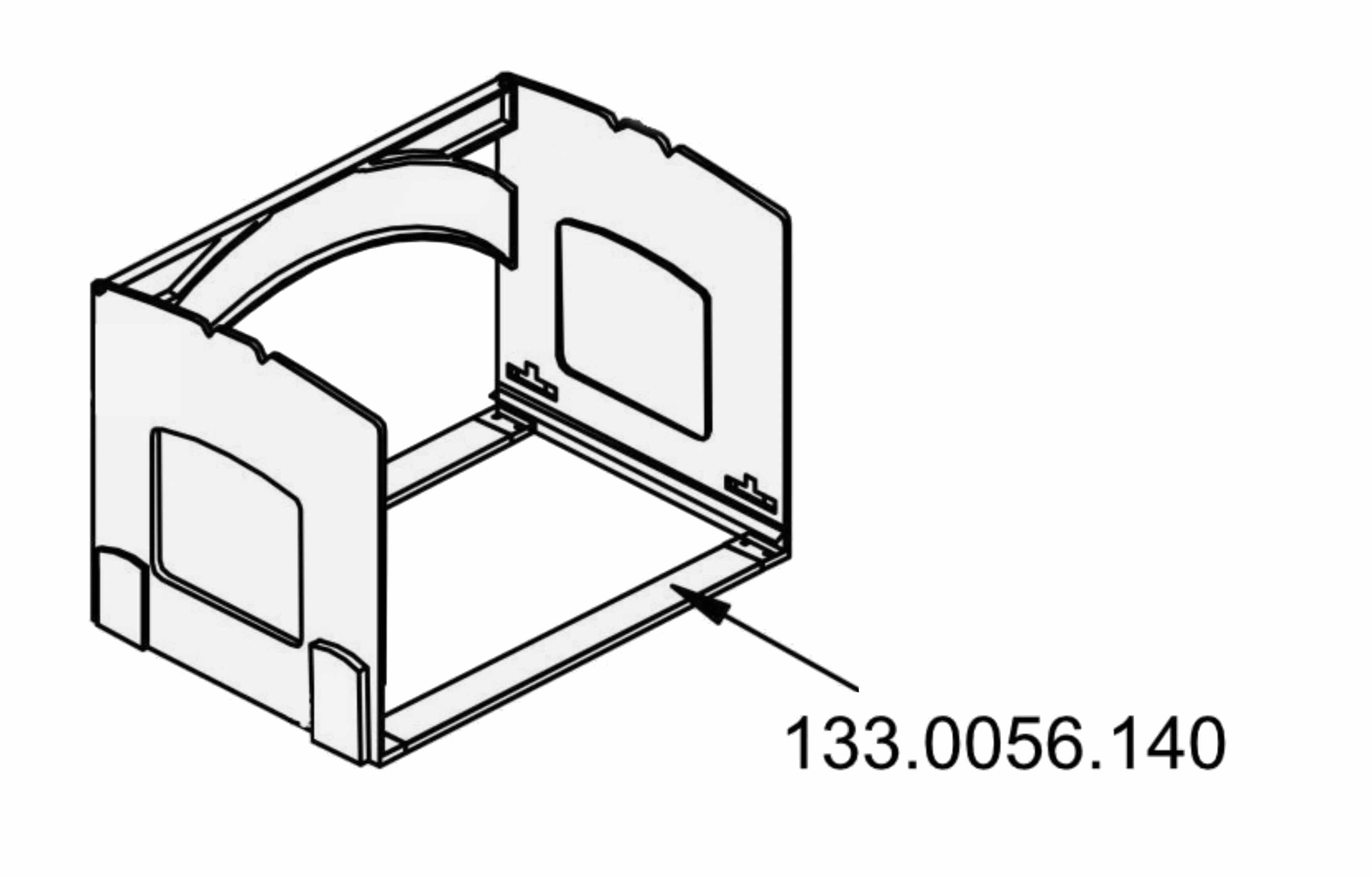 FRANKE Einbaumülleimer Franke Traverse für Abfalltrennsystem CUBE 41 A, 41 F, 41 H und Eck