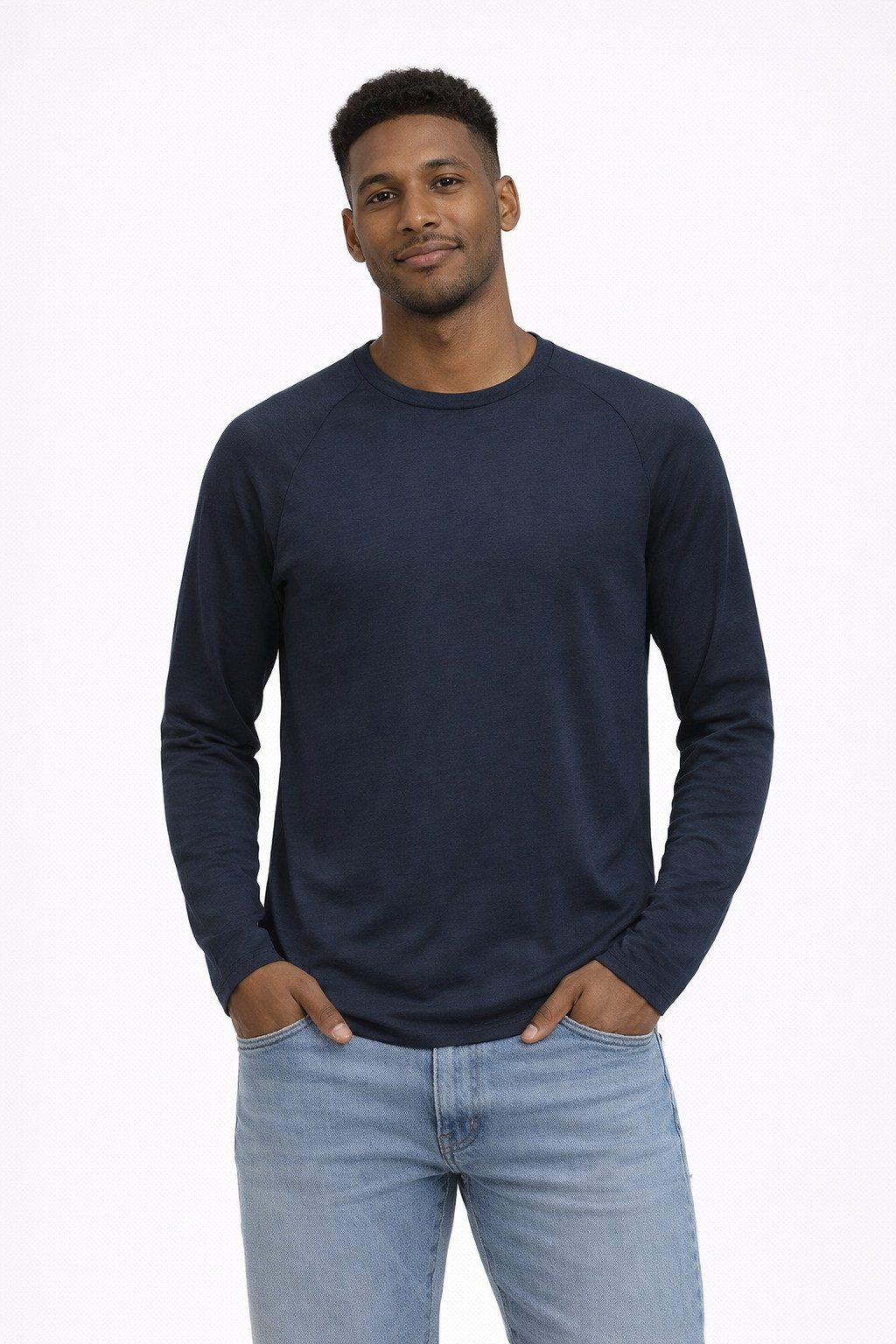 Skratta Longsleeve Langarm Shirt Herren Merino Mix Freizeit, Outdoor Longsleeve Arne
