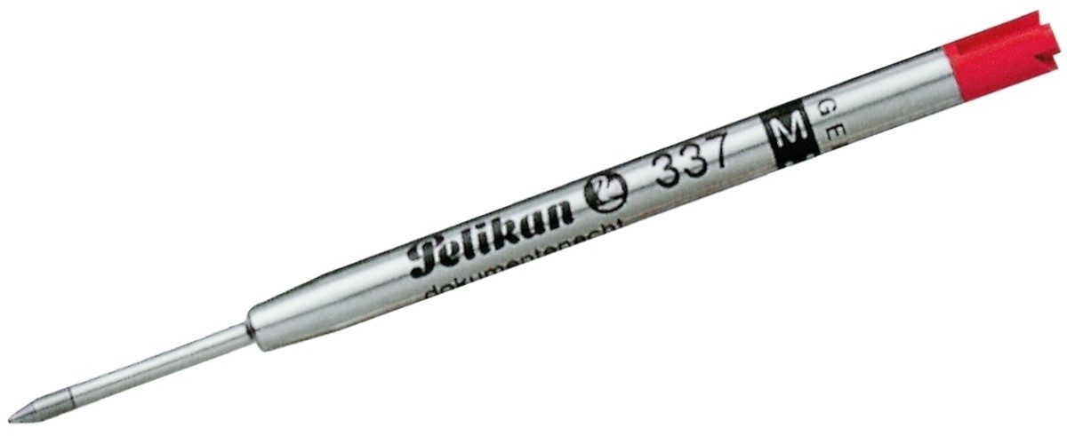 Pelikan Kugelschreiber Kugelschreibermine 337 M rot Packung mit 5 Stück