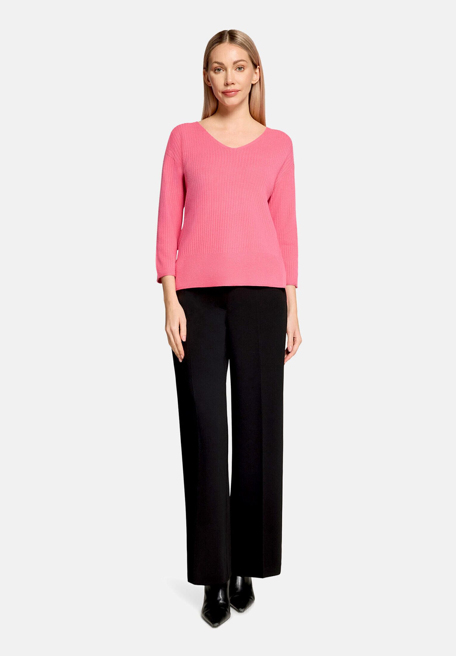 Betty Barclay Strickpullover Damen mit V-Ausschnitt (1-tlg)