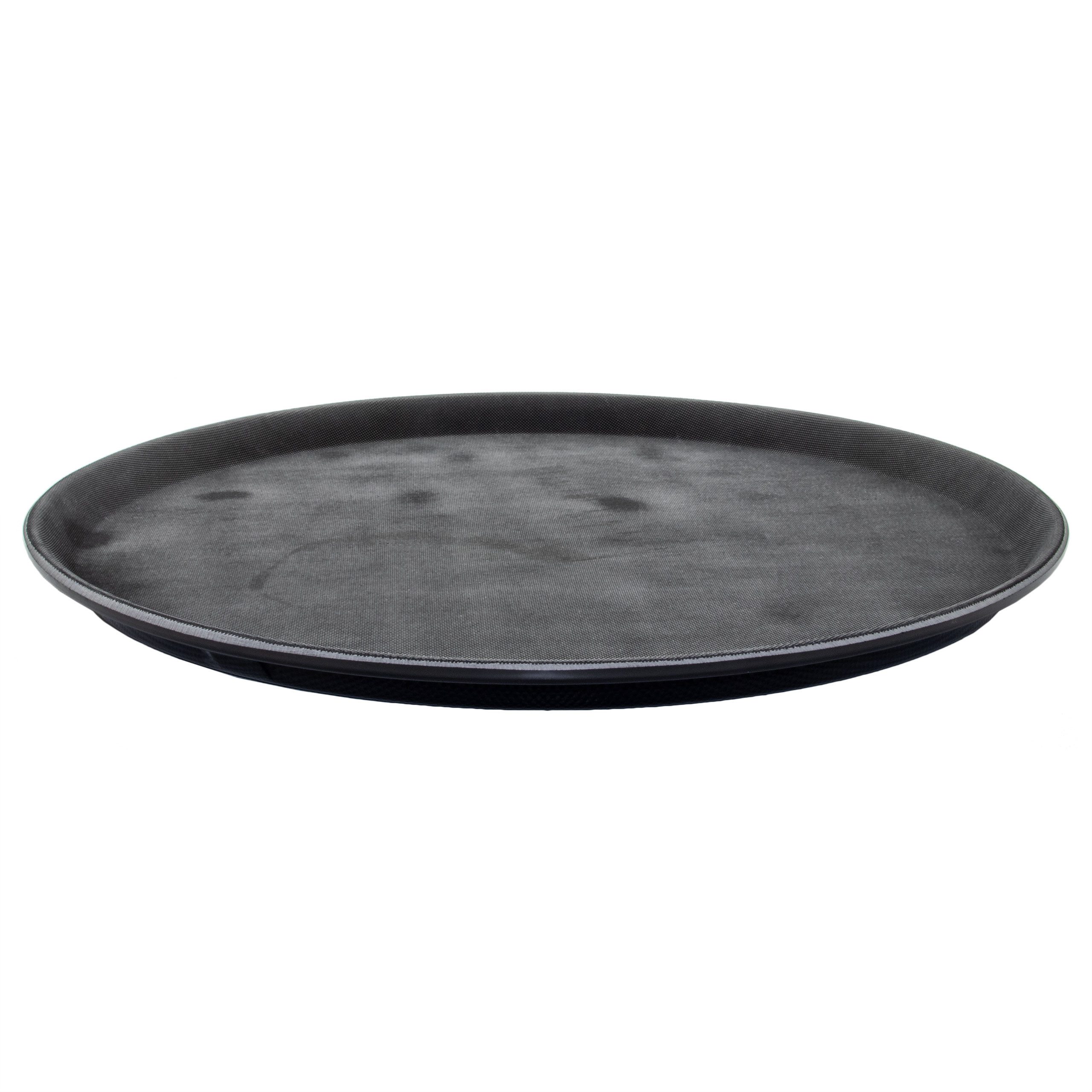 AcMax Servierschale Gastrotablett rund 40,5 cm Durchmesser Tablett Antirutsch beschichtet, Edelstahl oder Polycarbonat, (1-tlg)