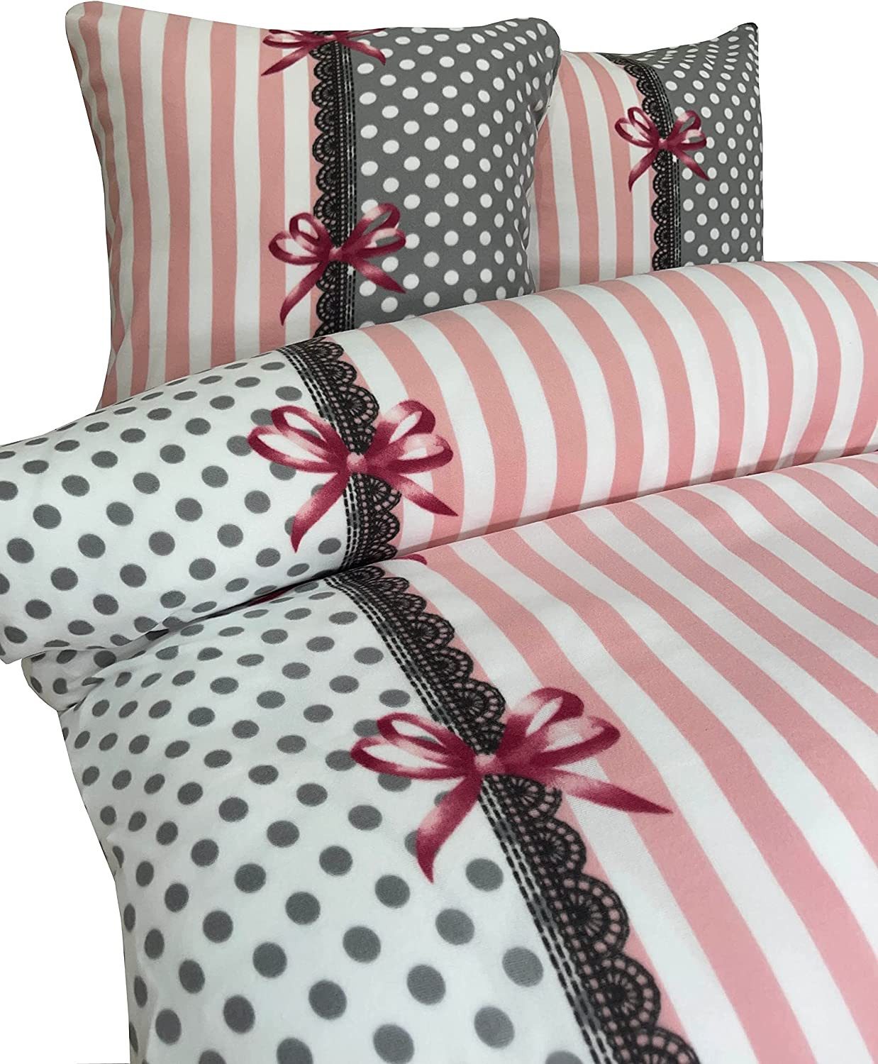 Visaggio Bettwäsche Winter Fleece Bettbezug flauschig warm, Fleece, 2 teili günstig online kaufen