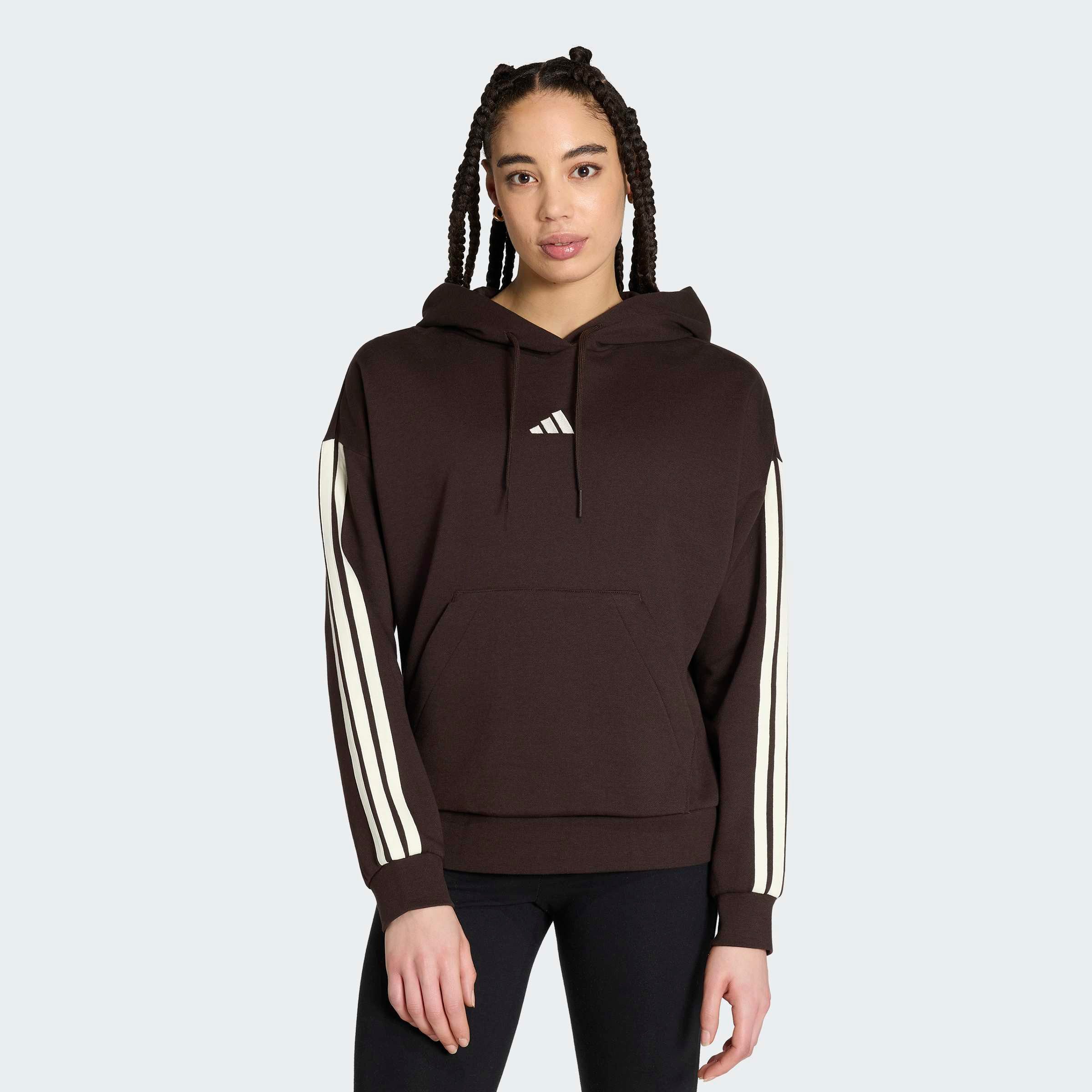 adidas Sportswear Kapuzensweatshirt ESSENTIALS 3-STREIFEN FLEECE-HOODIE