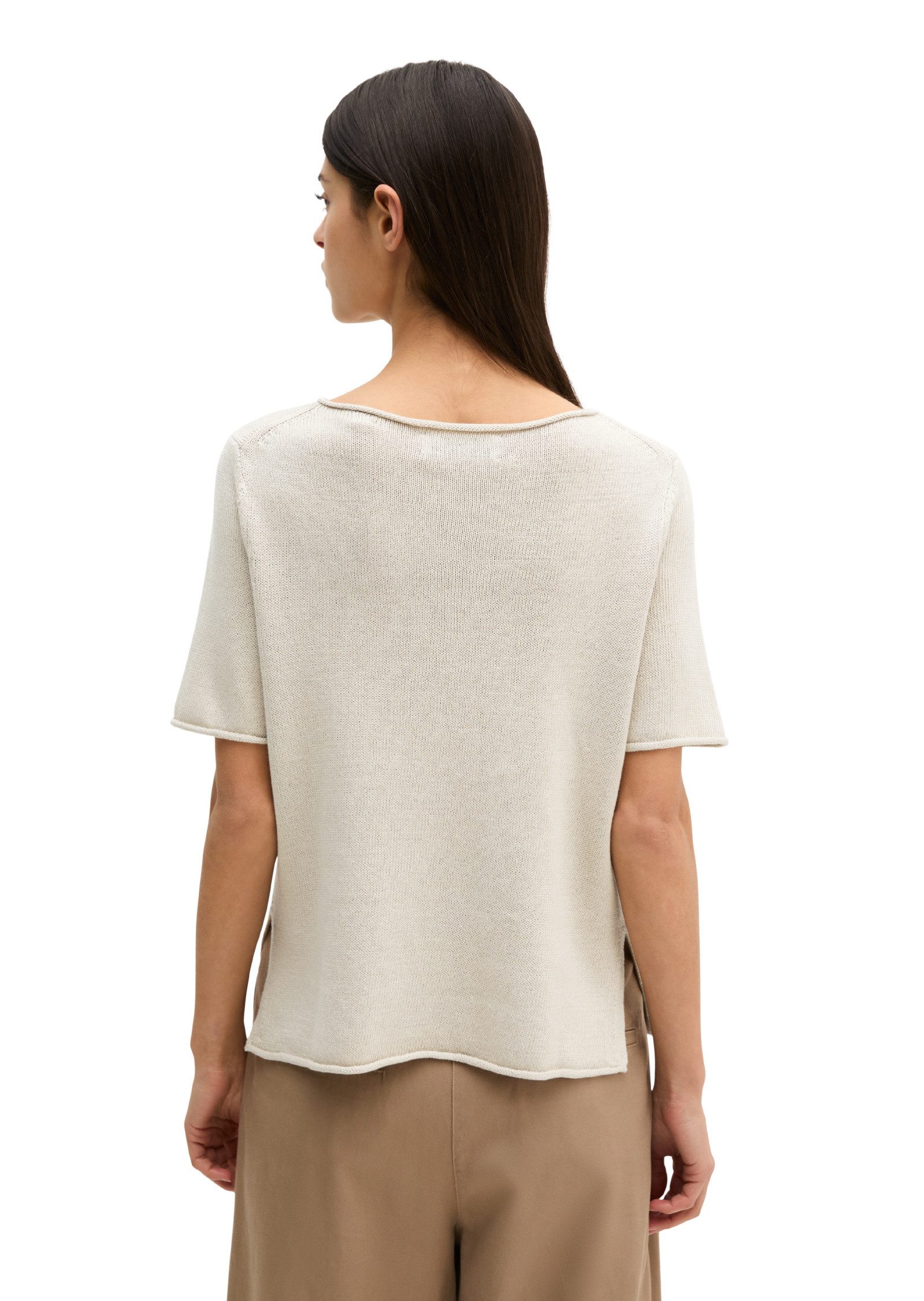 Marc O'Polo Strickpullover aus Organic-Cotton-Leinen-Mix