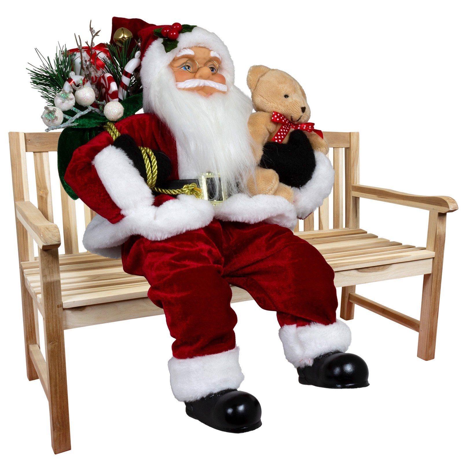 Weihnachtsmann Sander 45cm / 30cm, sitzend