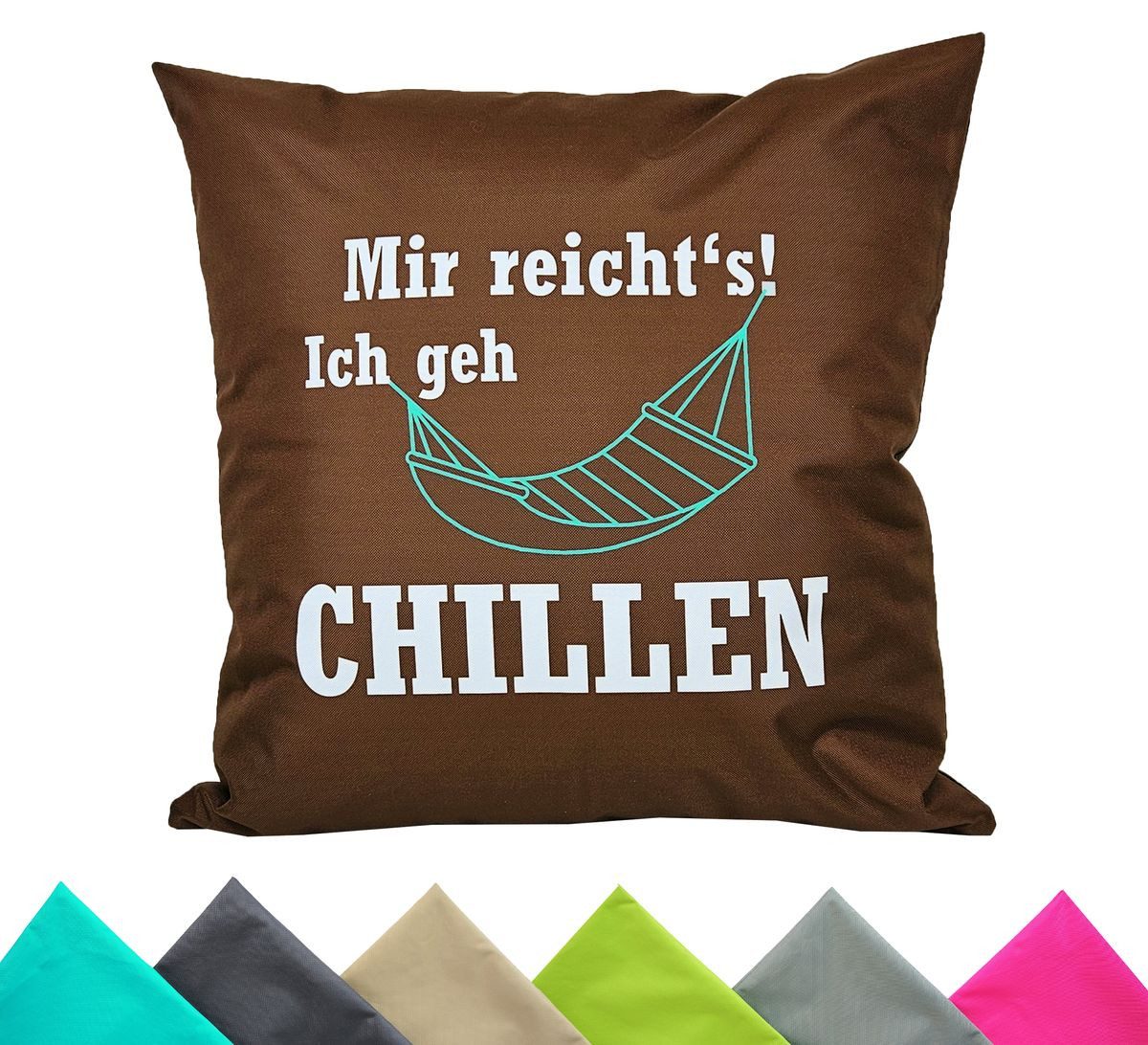 JACK Kissenbezüge 1x 50x50cm Motiv Outdoor Kissenhülle Bezug, (1 Stück), 1x Kissenhülle mit lustigen Motiven, wasserabweisend, Innen & Außen