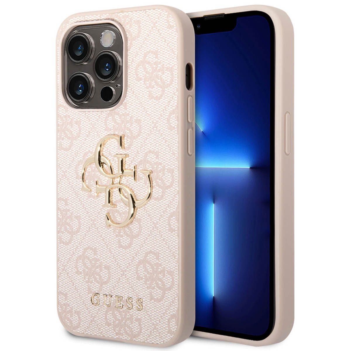 Guess Backcover Guess 4G Metal Logo Back Cover Apple iPhone 14 Pro Max - Rosa
