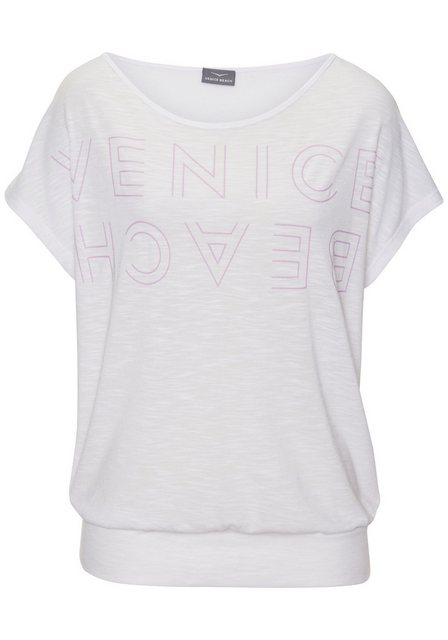 Venice Beach Rundhalsshirt mit Logoprint, T-Shirt, sommerlich-sportlicher L günstig online kaufen