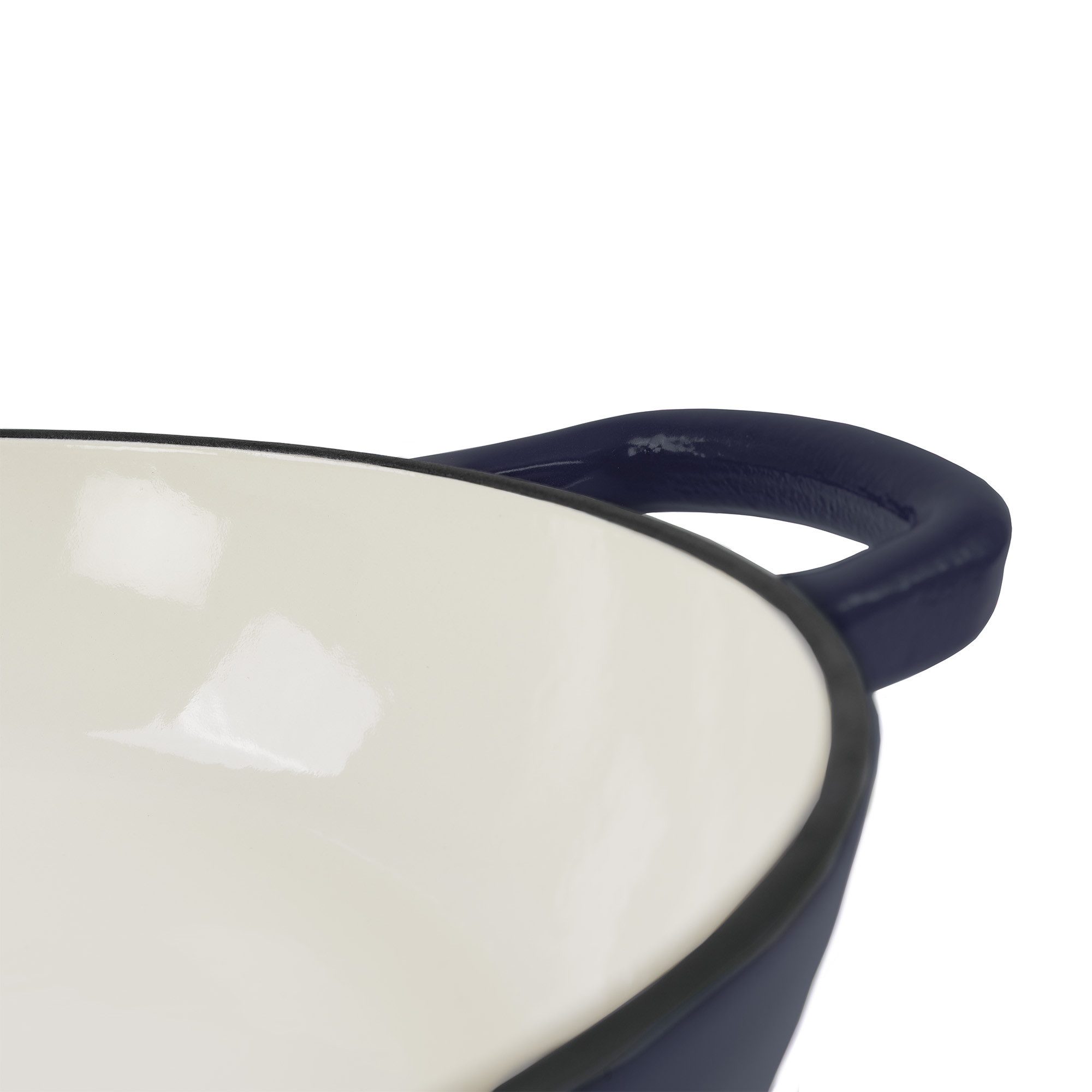 Mahlzeit Kochtopf Gusseisen Brottopf Set emailliert, 6,4 Liter, Blue Berry, Gusseisen, Ideal zum Backen von Broten – Bild 5 von 5