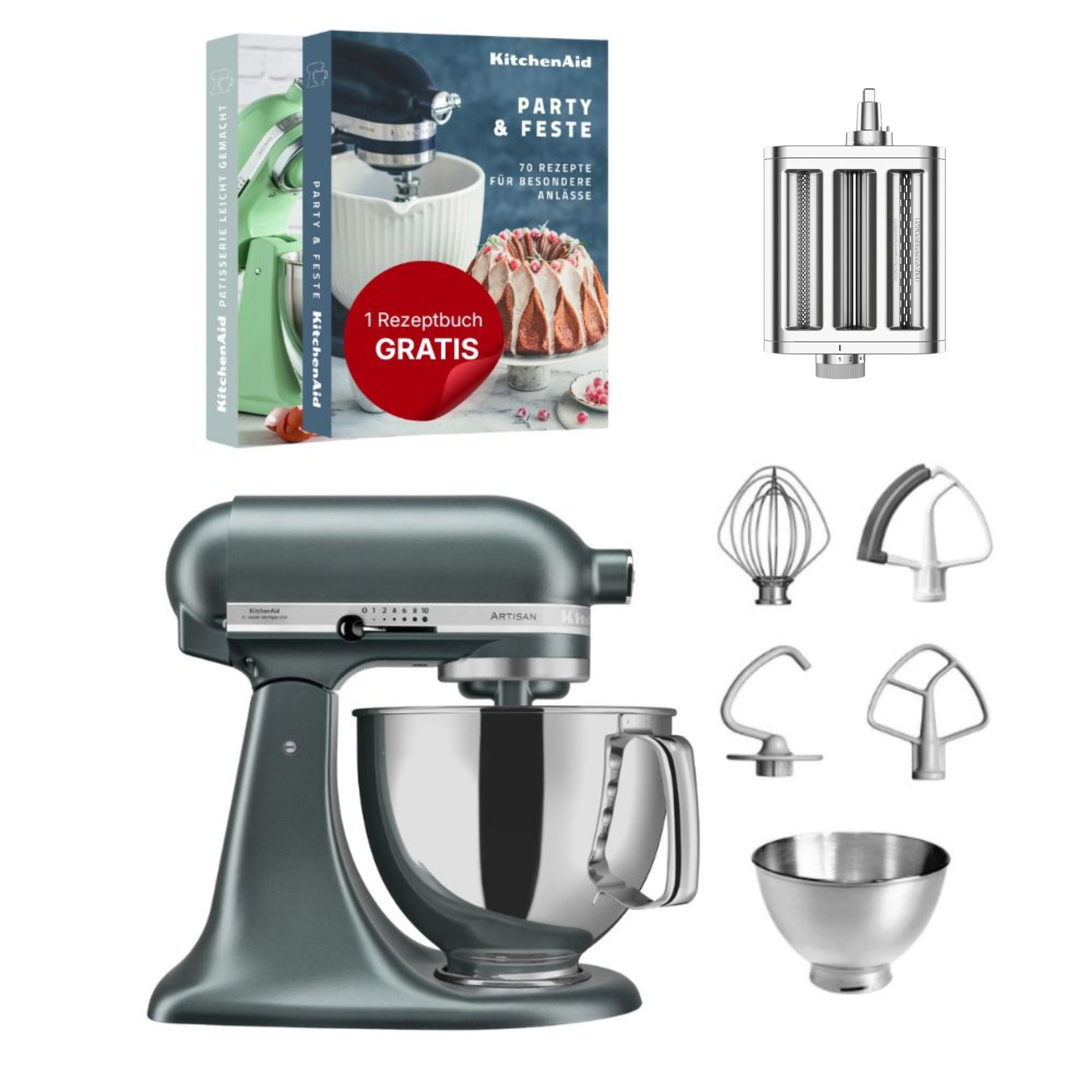 KitchenAid Küchenmaschine KitchenAid 4,8 L 5KSM175 Artisan Küchenmaschine Pastalover