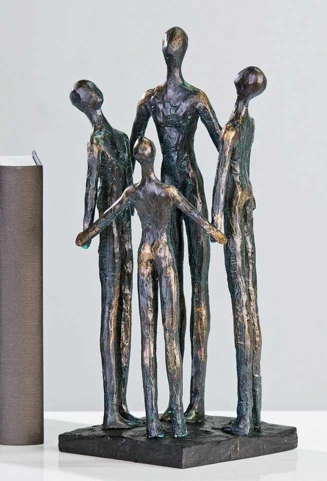 Casablanca by Gilde Dekofigur »Skulptur Group« (1 Stück), Dekoobjekt, Höhe 30 cm, mit Spruchanhänger, Wohnzimmer-HomeTrends