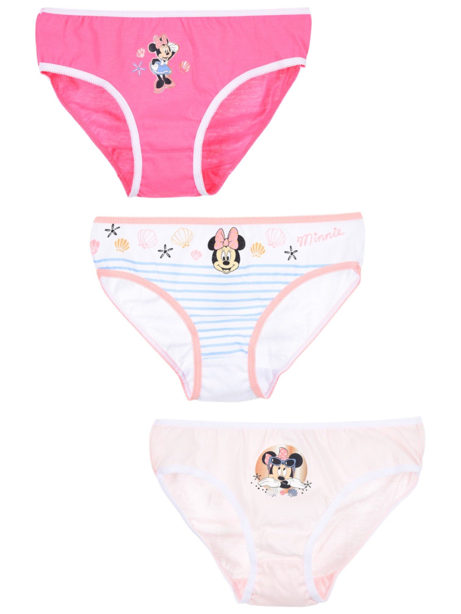 Disney Minnie Mouse Slip Minnie Maus (3-St) Mädchen Unterhosen Gr.98 -128 cm