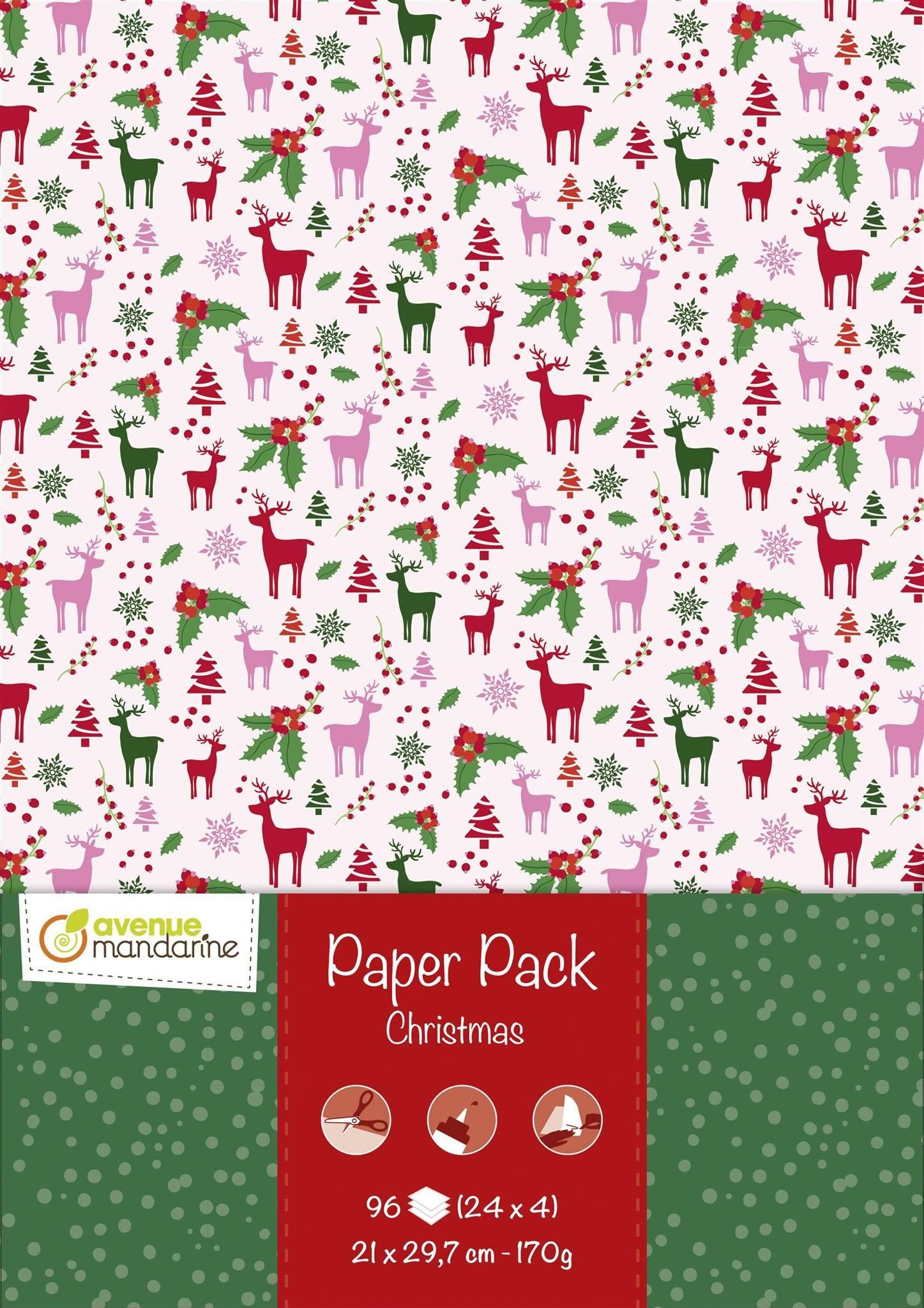 Avenue Mandarine Motivpapier Avenue Mandarine Paper Pack, A4 - Weihnachten