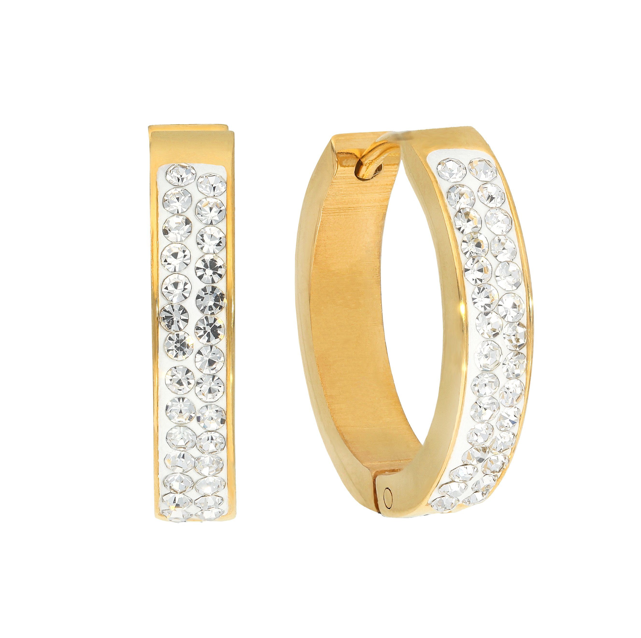 Vivance Paar Creolen Kristall