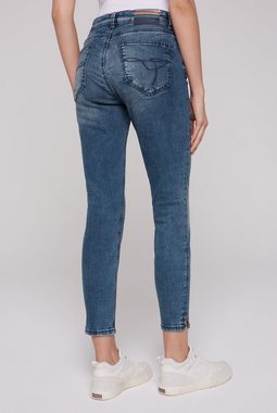 SOCCX Slim-fit-Jeans mit verkürztem Bein