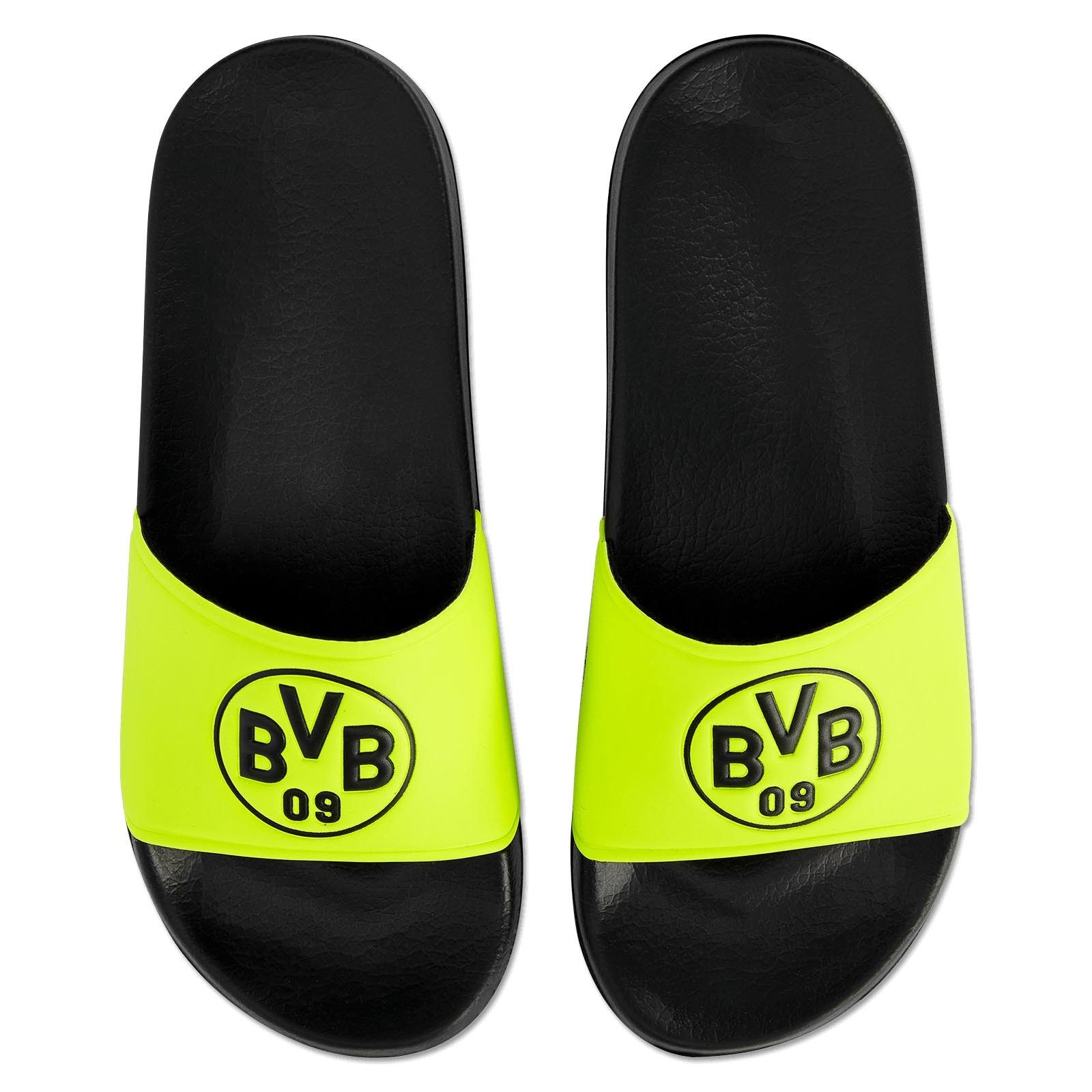 BVB BVB Badeschlappen Logo neon Badeschuh (2-tlg)