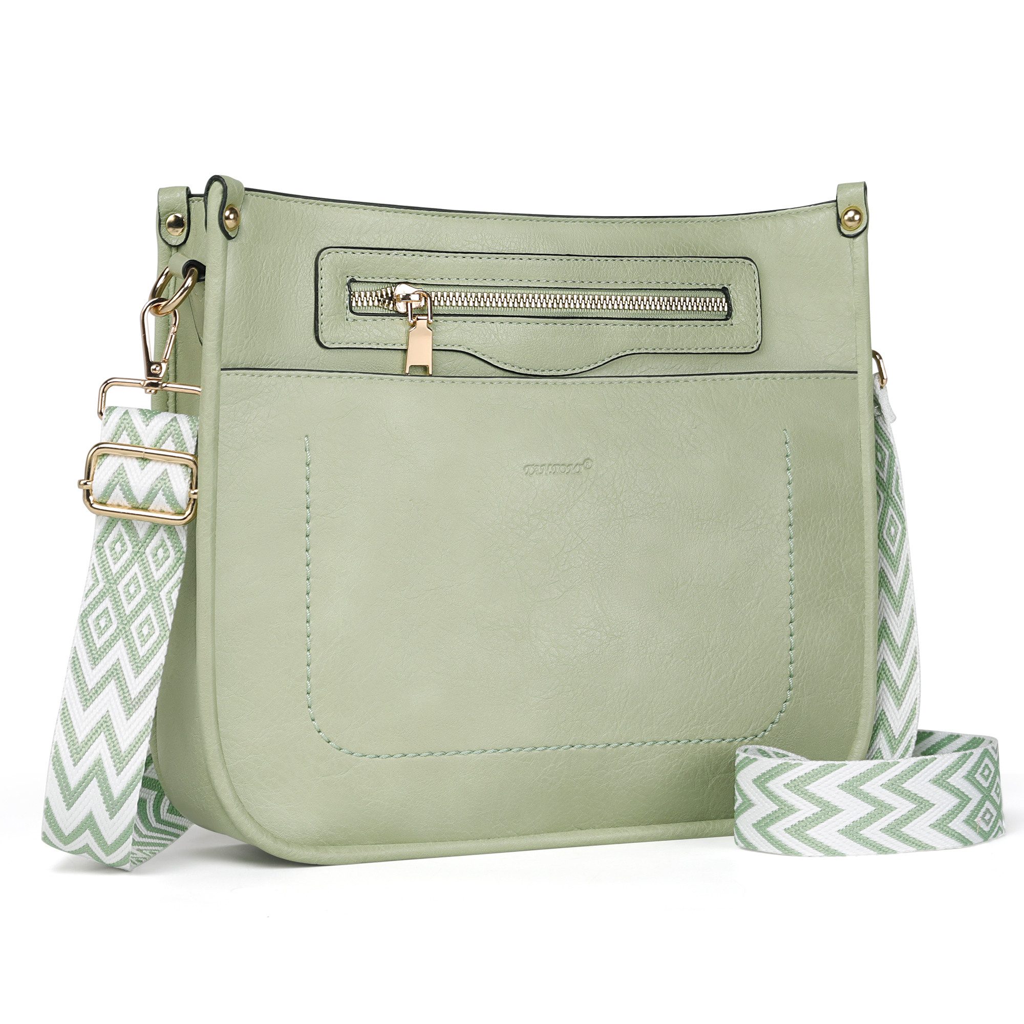 TAN.TOMI Umhängetasche Damen Handtasche mittelgroß Crossbody Bag multi poch günstig online kaufen