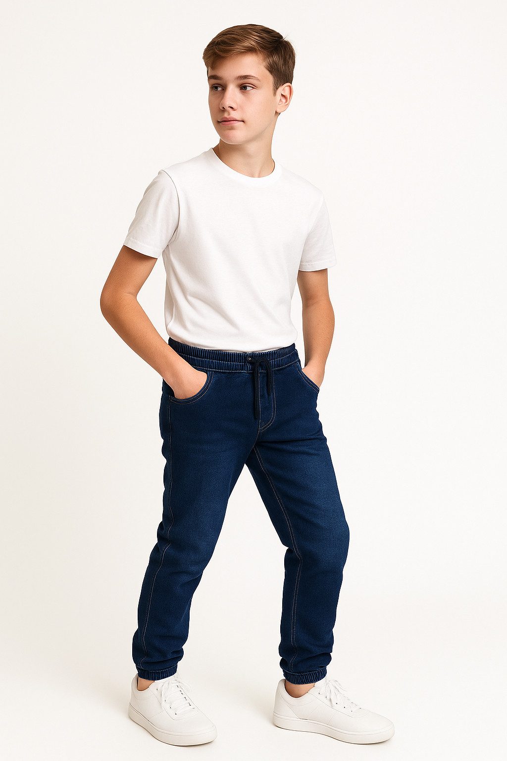Hessis Thermojeans Gefüttert für Jungen – warme Winterhose mit Fleecefutter JT361 Gefütterte Jeanshose, mit Stretch-Anteil