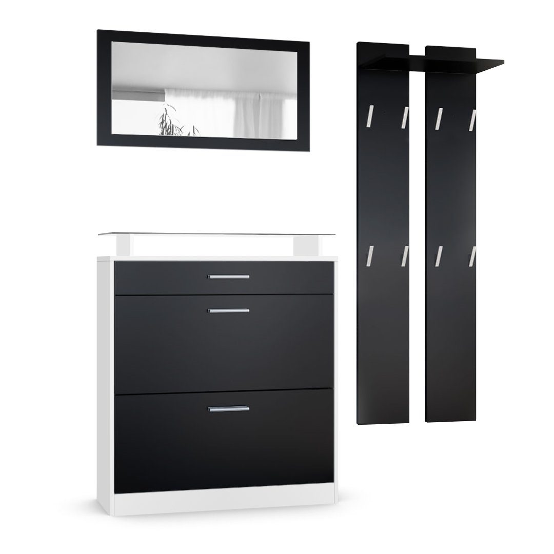 Vladon Garderoben-Set Loret, (Garderobe Set bestehend aus 1 Schuhschrank, 1 günstig online kaufen