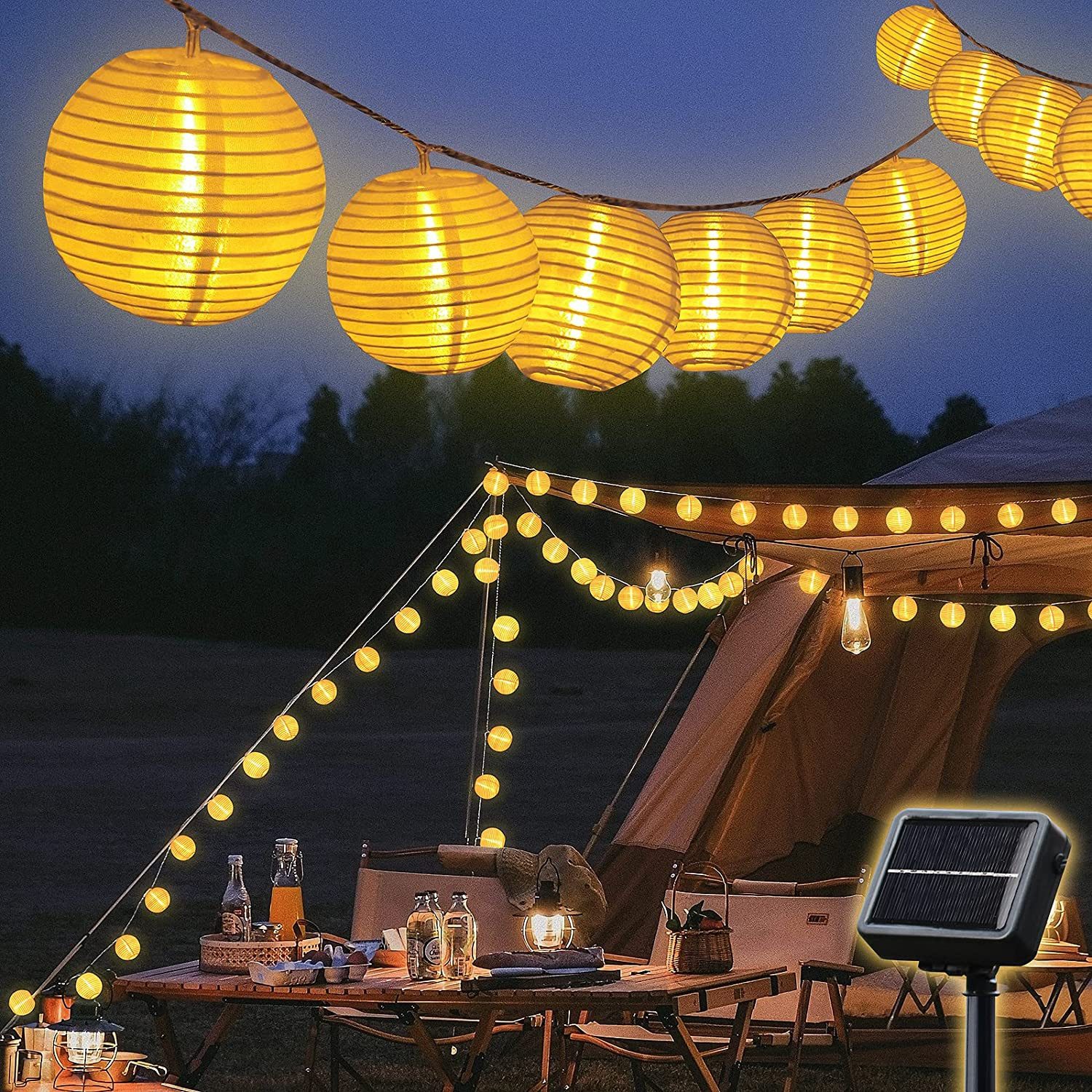 Salcar LED Solarleuchte Solar Lichterkette Lampion günstig online kaufen