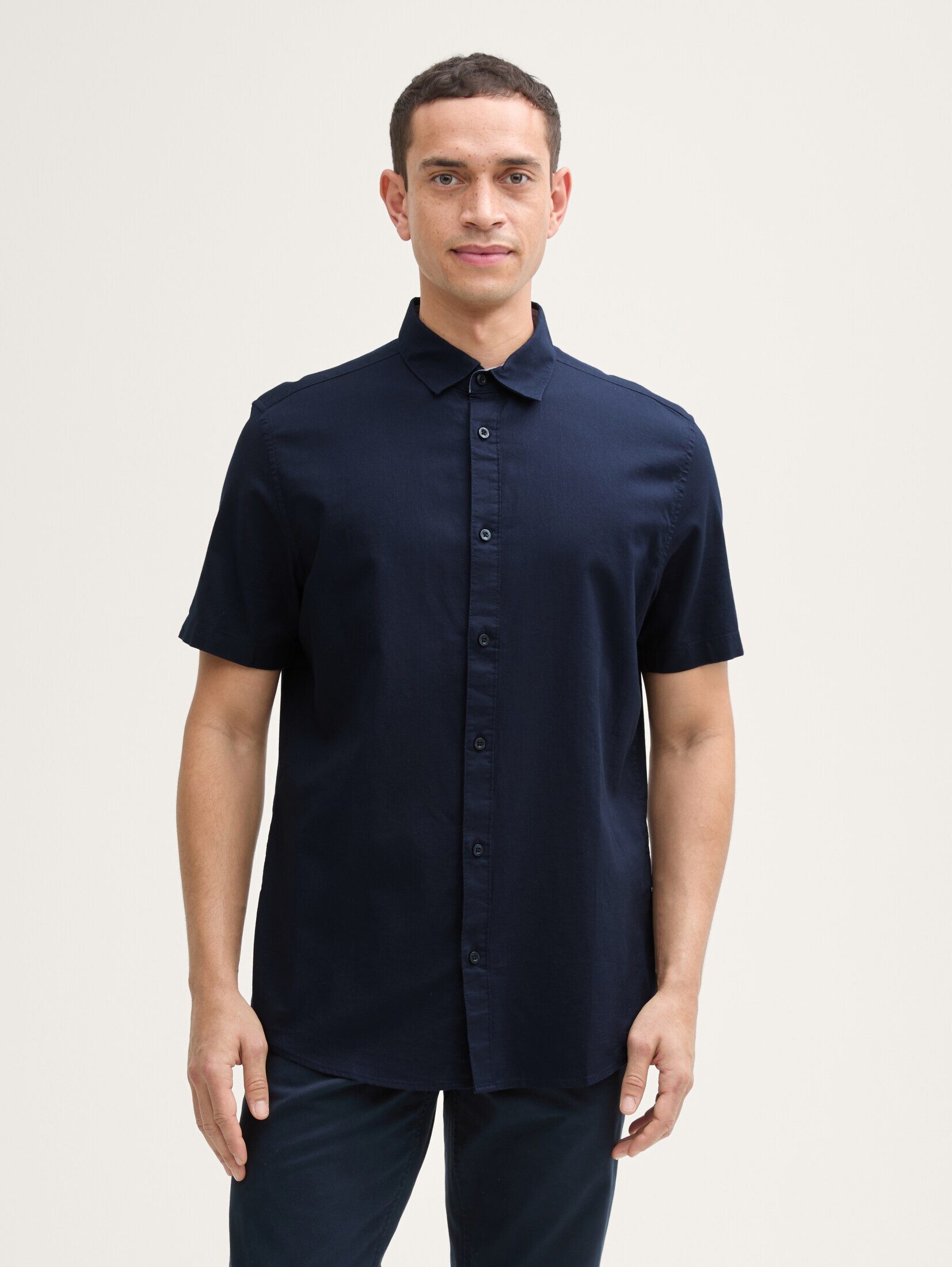 TOM TAILOR Kurzarmhemd Fitted Kurzarmhemd aus günstig online kaufen