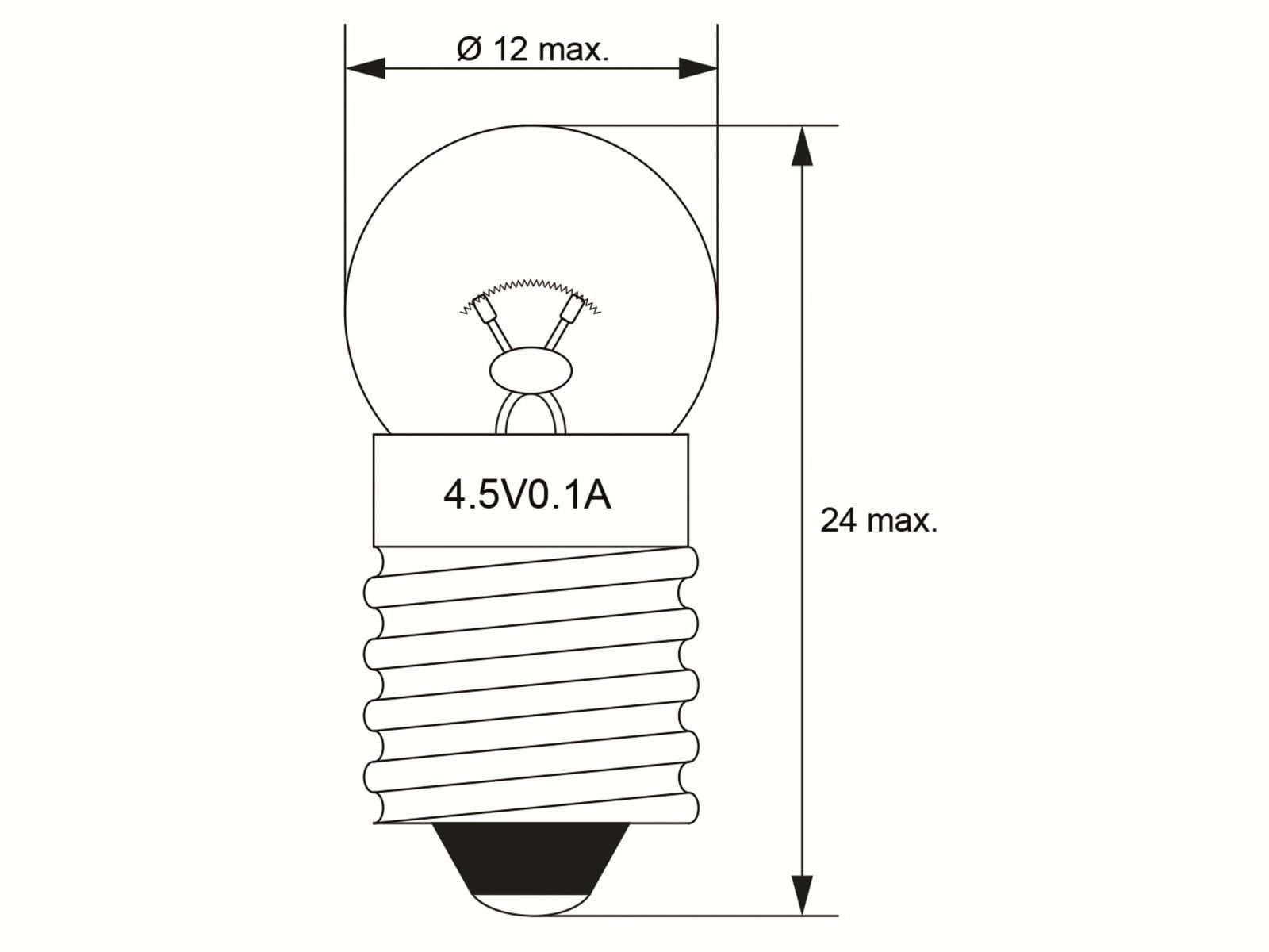 Goobay LED-Leuchtmittel GOOBAY Taschenlampenbirne, Kugel, G11 9577, E10