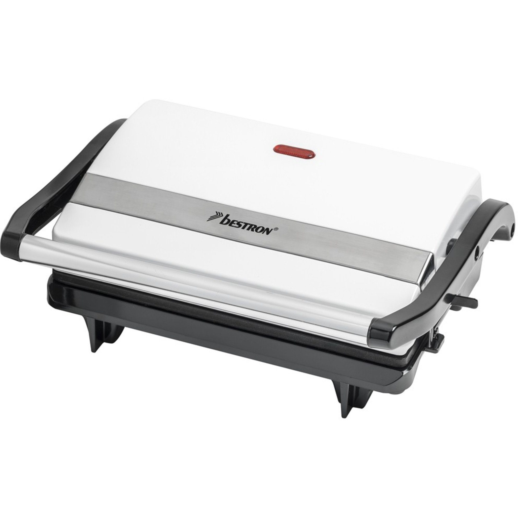 bestron Sandwichmaker, Tisch Grill Sandwich Maker Fett-Auffangschale 2  Wärmeflächen fettarm