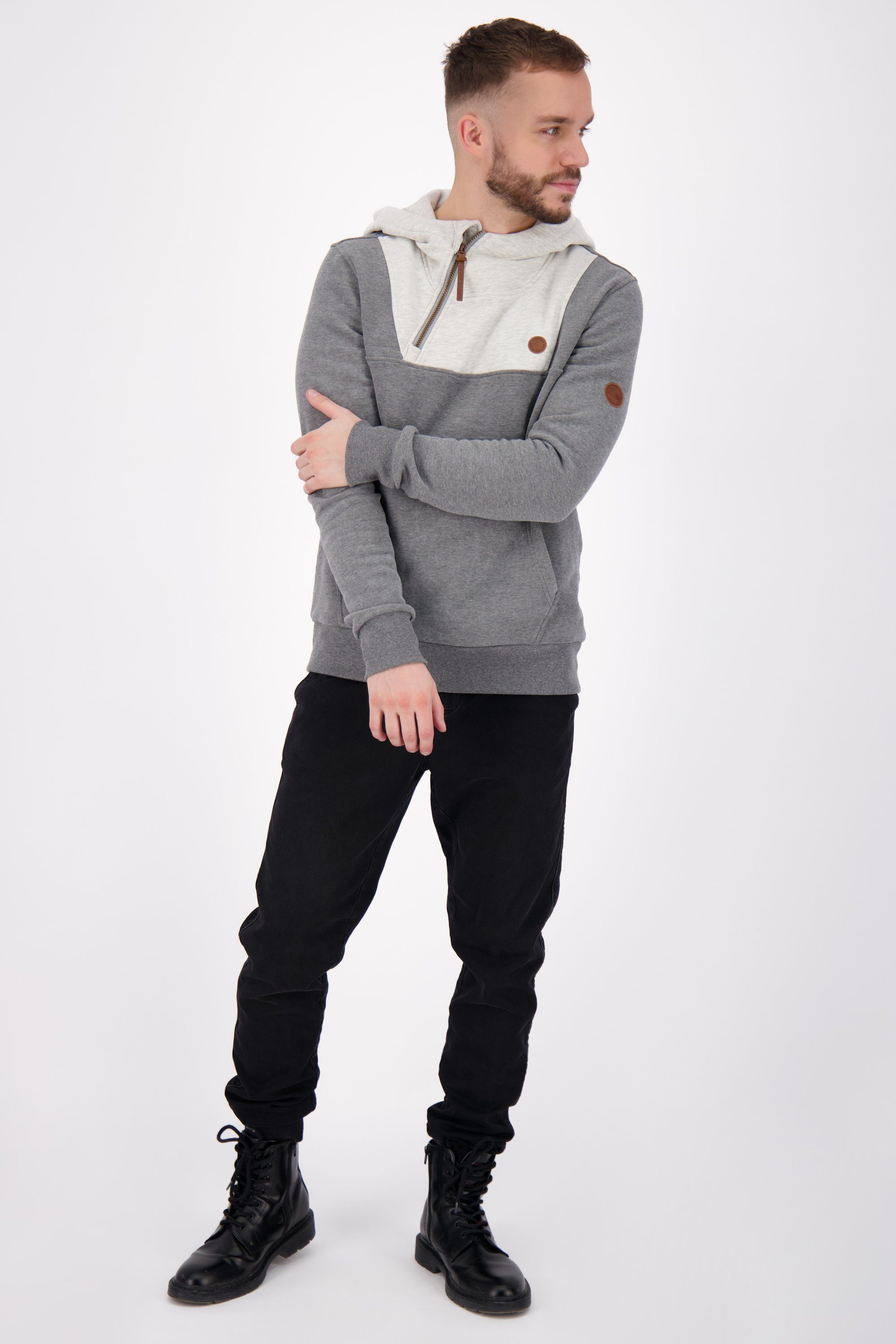 Sweatshirt Kapuzensweatshirt, A AcoAK Sweat Kapuzensweatshirt & Alife steal Kickin Herren melange