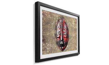WandbilderXXL Bild mit Rahmen Afrika Pure, Afrikanische Maske, Wandbild, in 4 Größen erhältlich