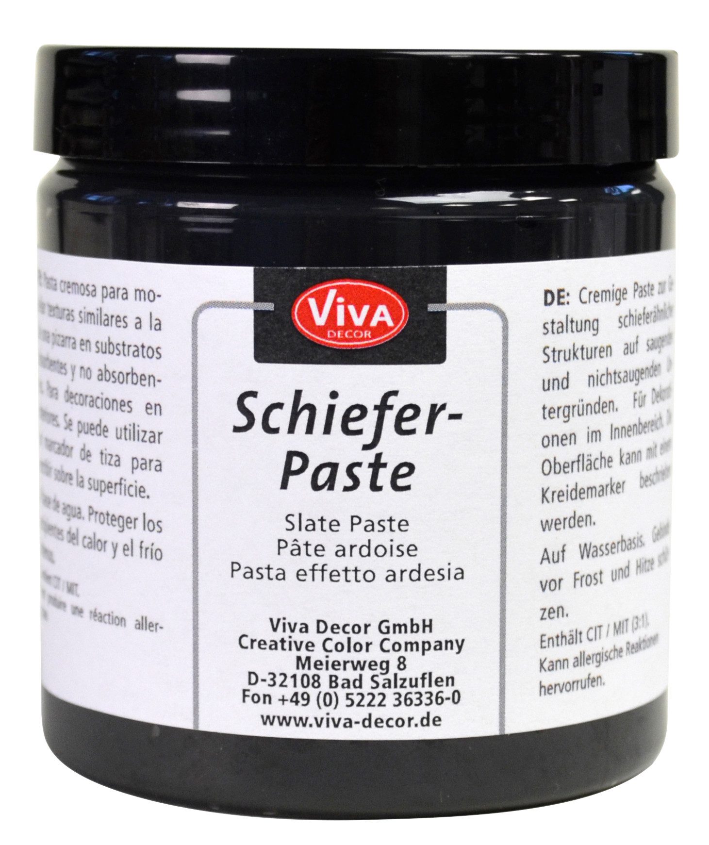Viva Decor Strukturpaste Effektpaste Schiefer Paste, 250 ml